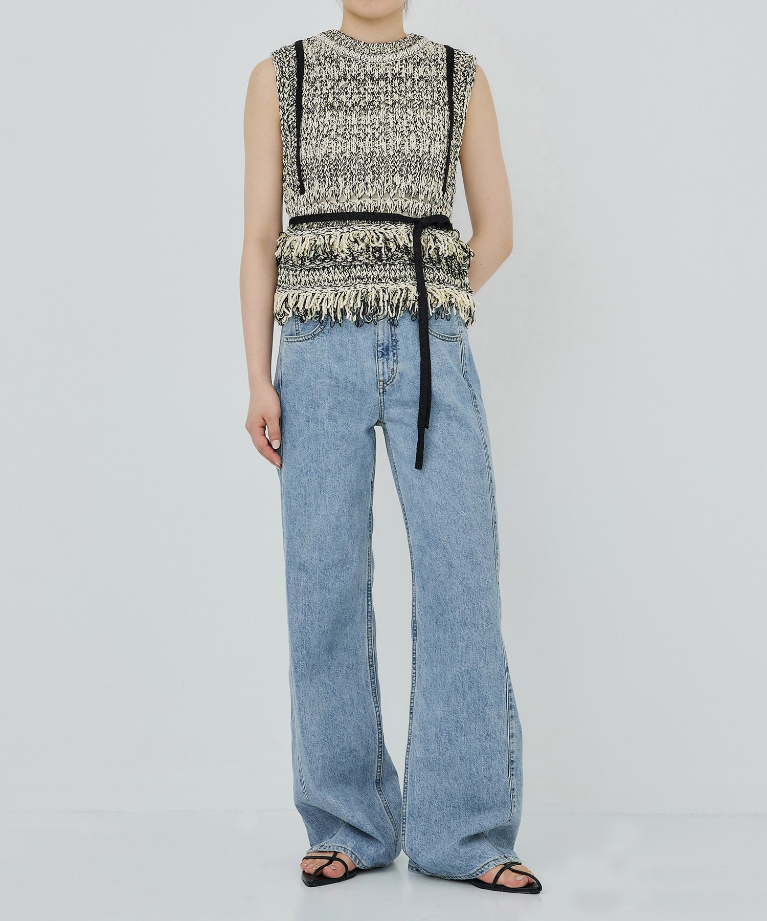 〈残りわずか〉PUBLIC DENIM BLUE RELAX ロング