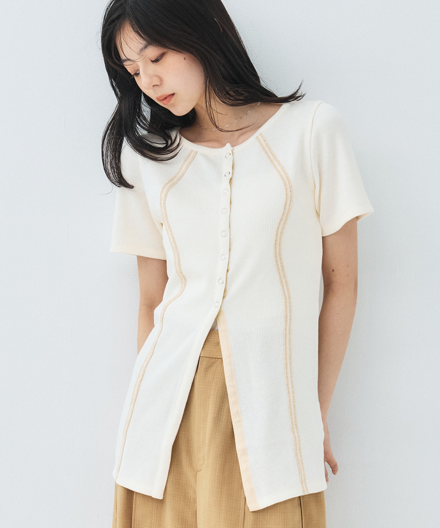 フロントスナップリブTOP