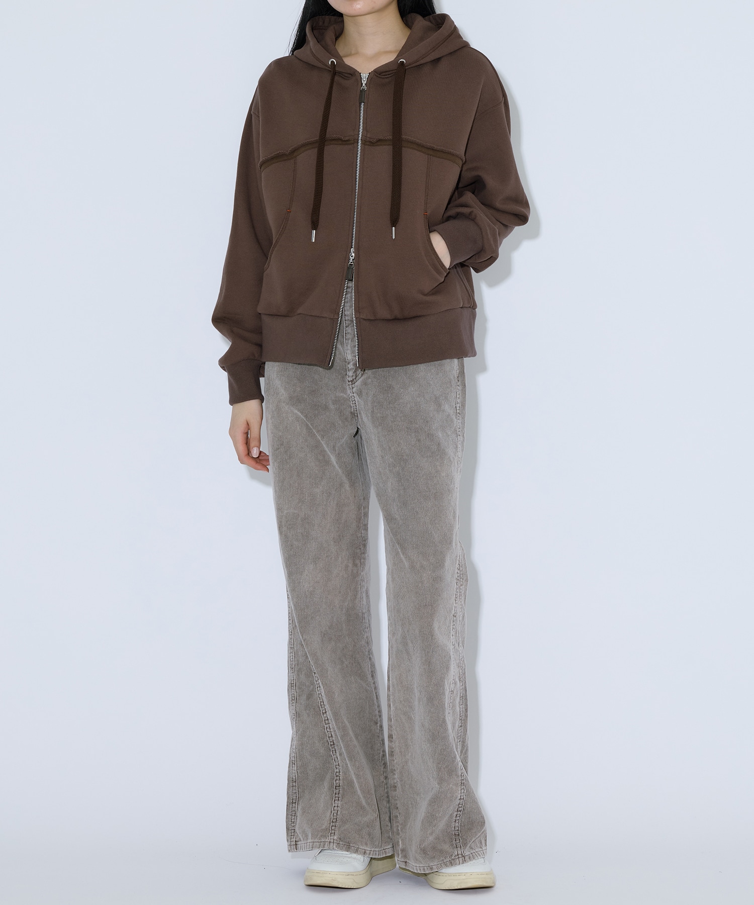 ケミカルコーデュロイフレアパンツ