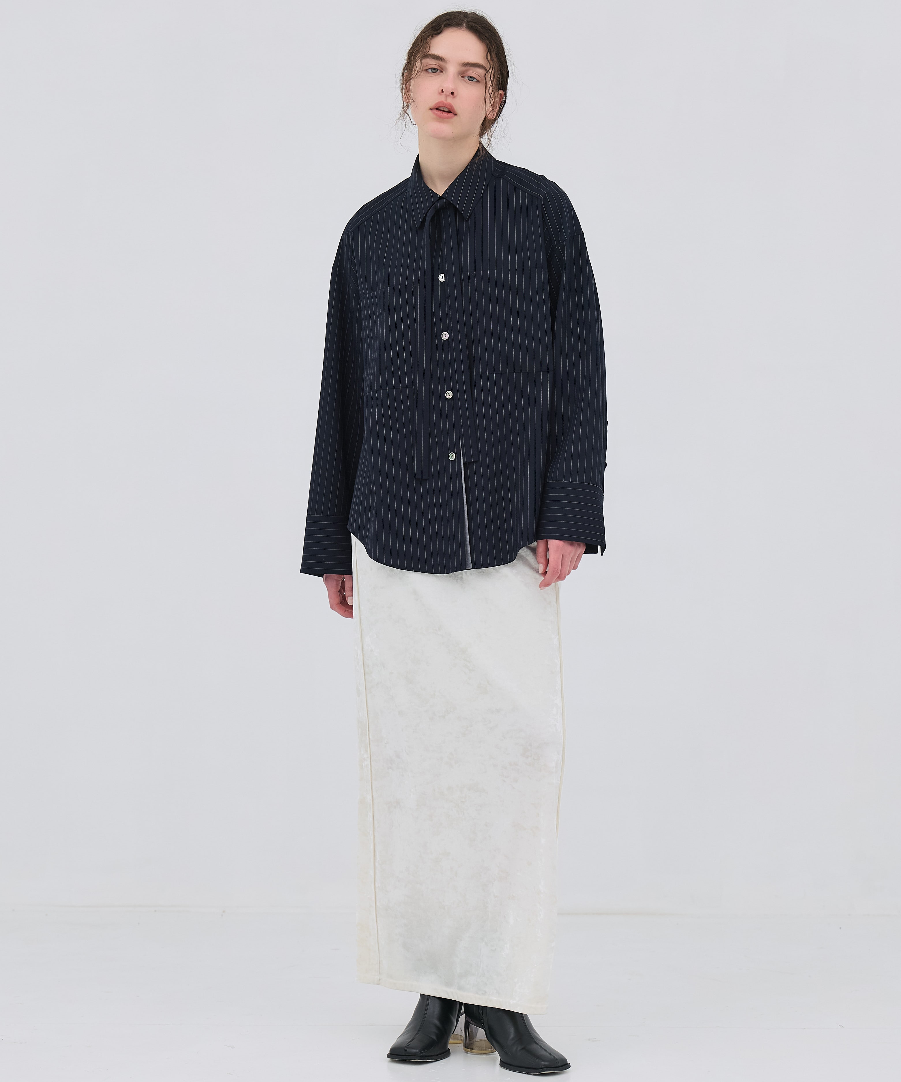 【再入荷|残り2点】ワイドカフスボウタイシャツ