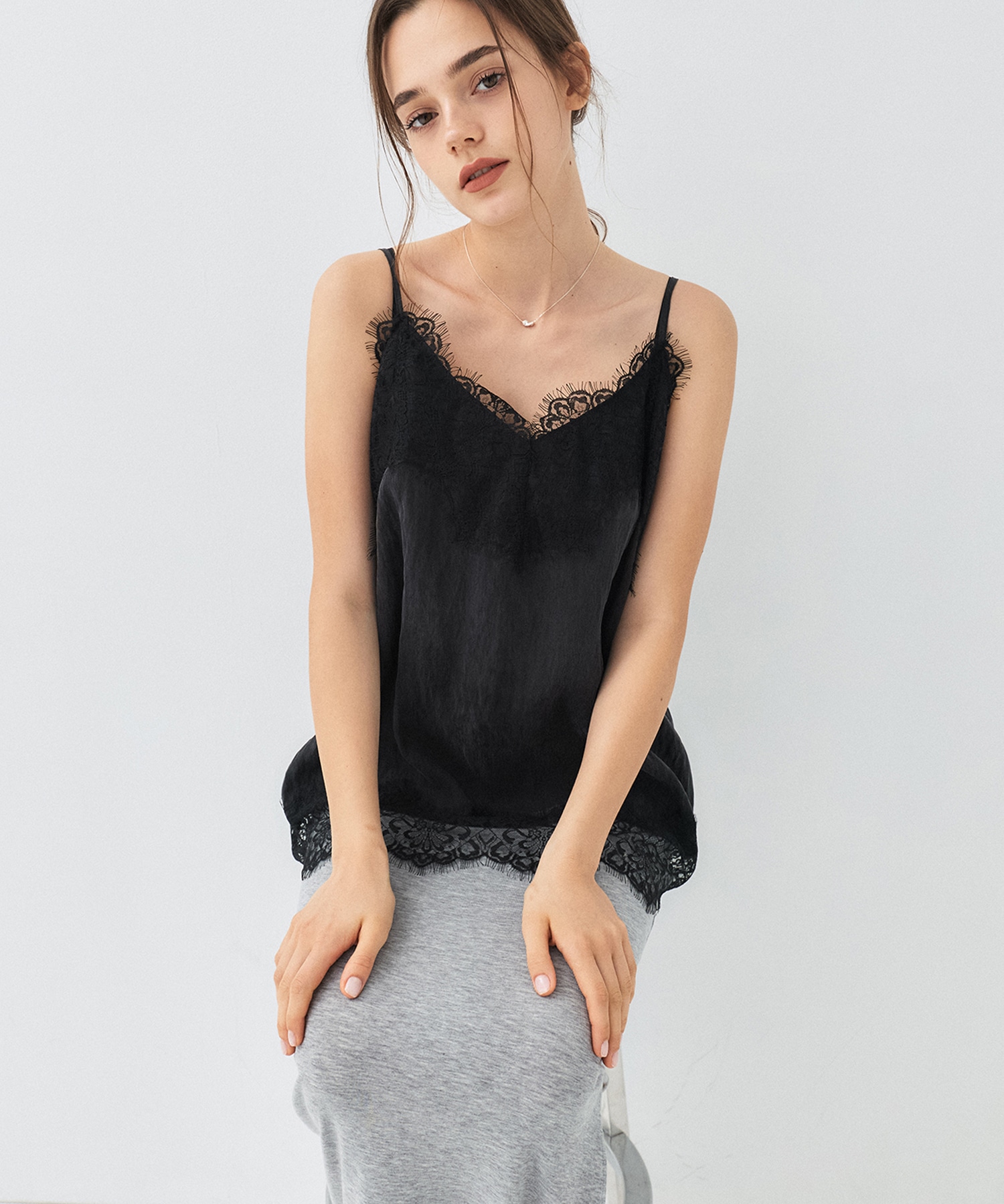 フィブリルレースキャミソール
