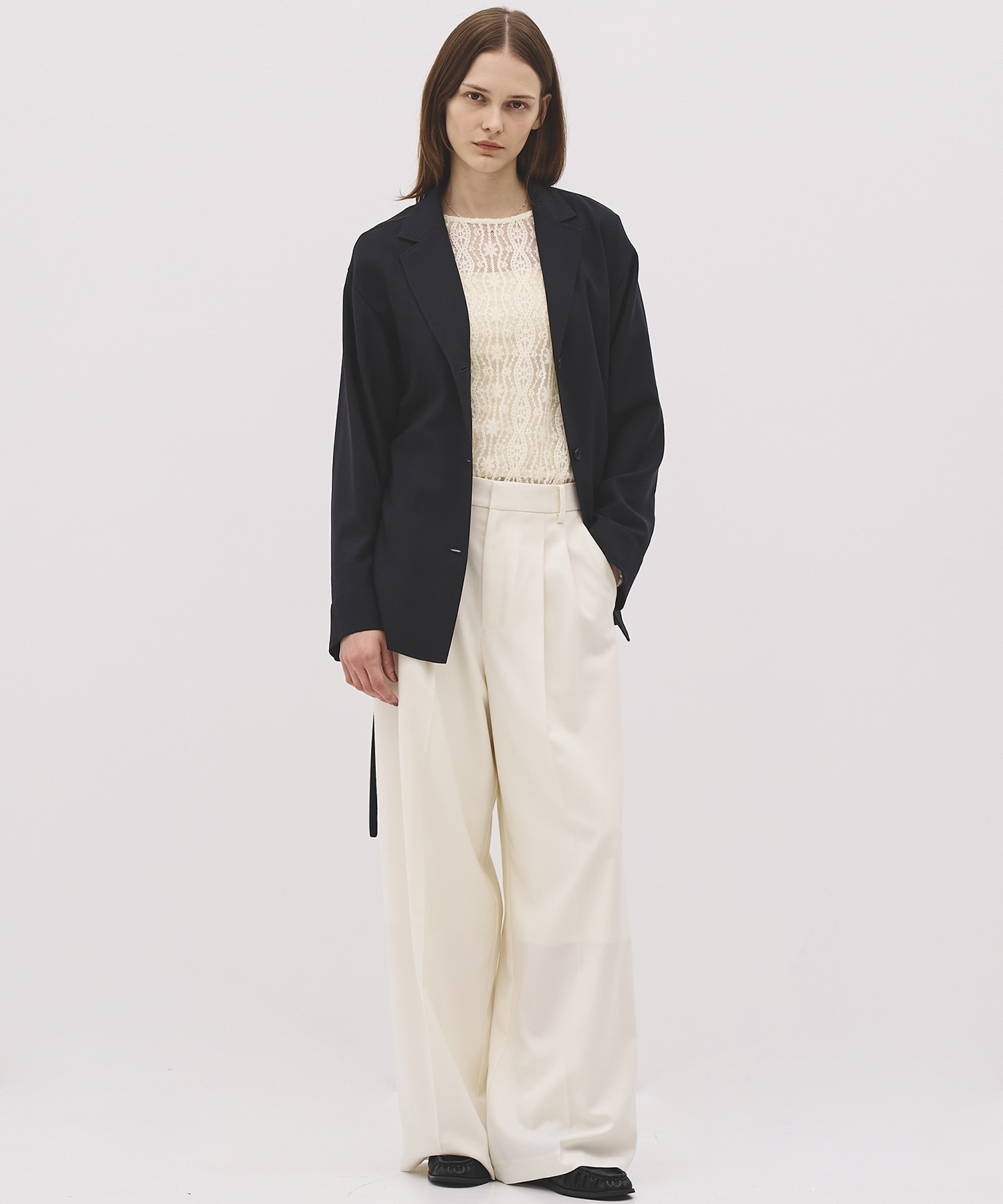 【WEB|一部店舗限定】ウールジョーゼットスリットジャケット