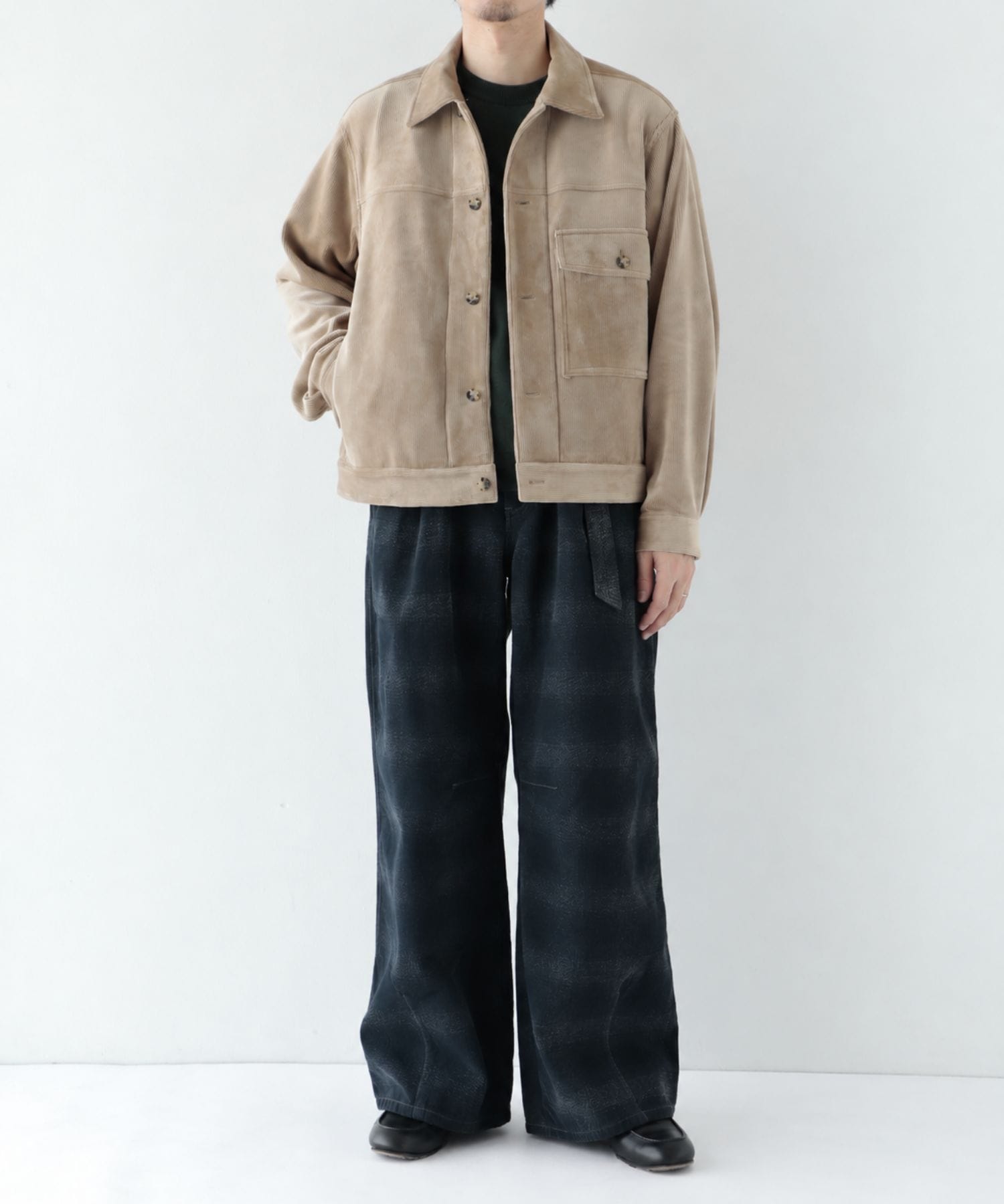 SHIOTA BeltedWidePants