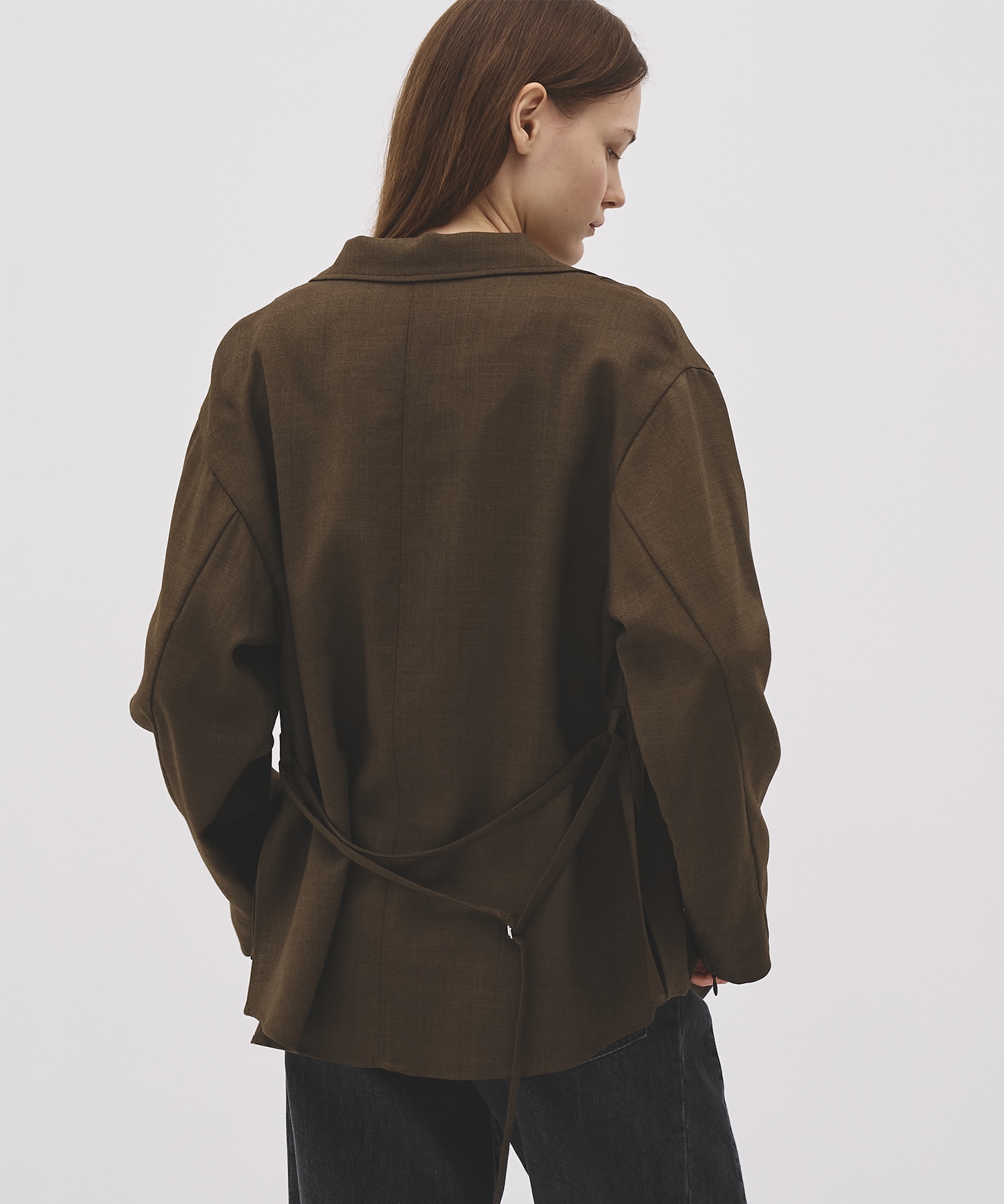 【WEB|一部店舗限定】ウールジョーゼットスリットジャケット