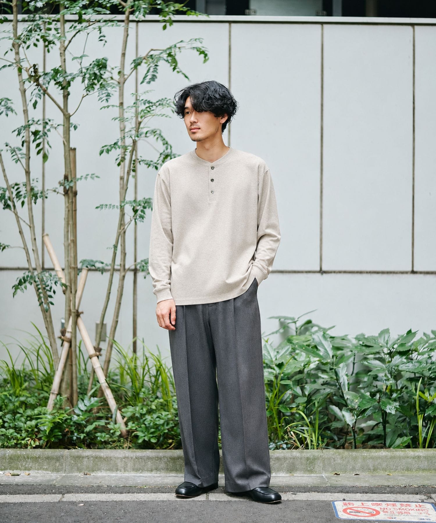 メランジヘンリーネックTEE