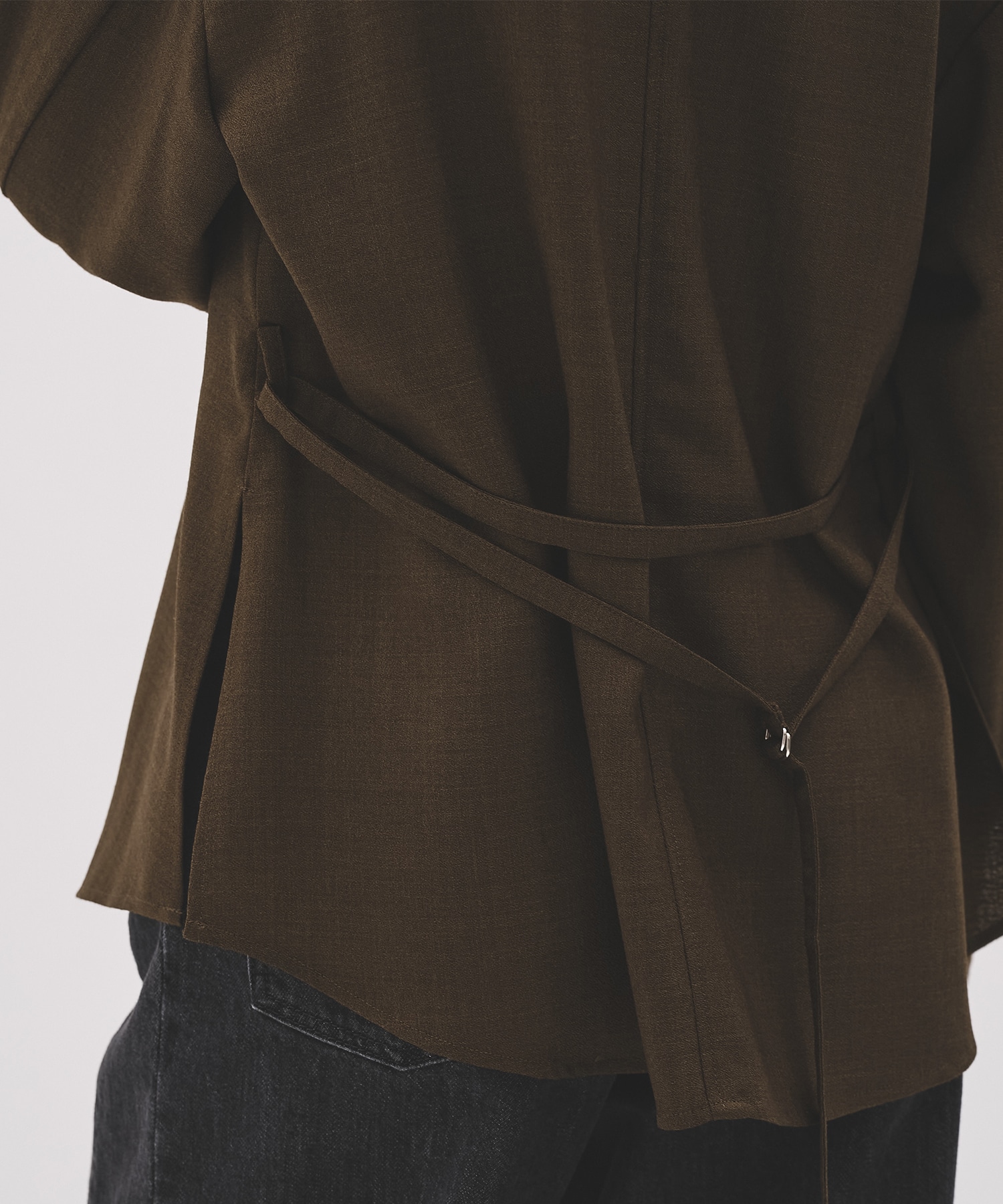 【WEB|一部店舗限定】ウールジョーゼットスリットジャケット