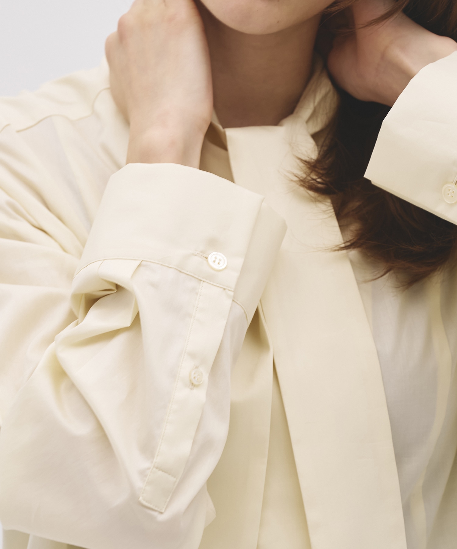 -Luxe- ツイルボウタイシャツ