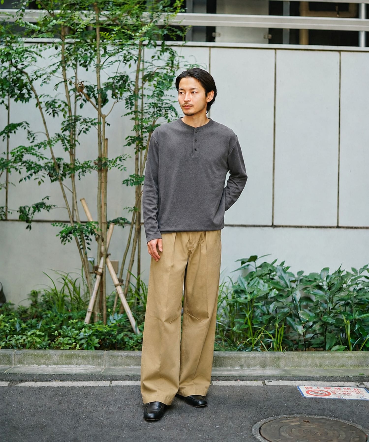メランジヘンリーネックTEE