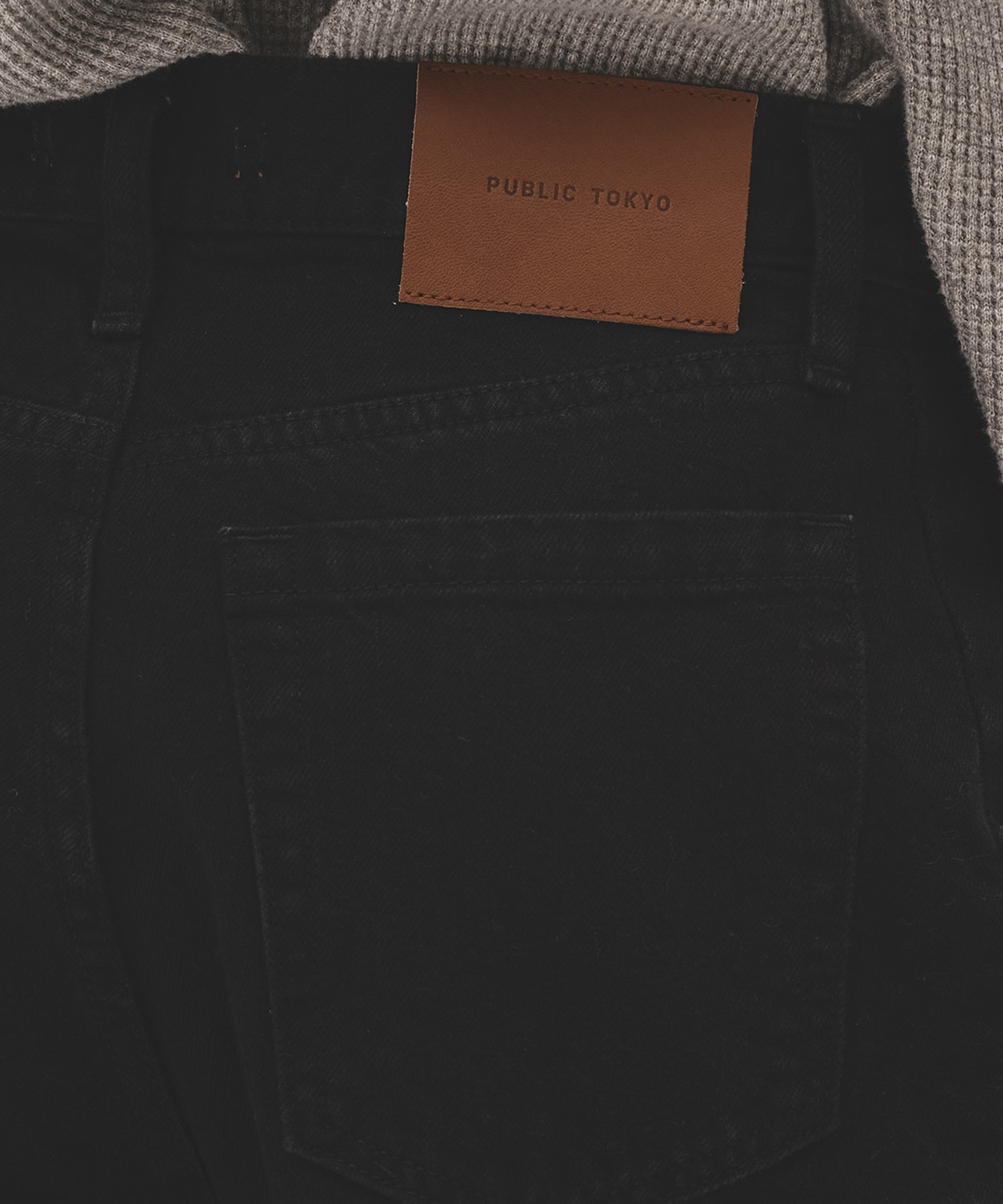 PUBLIC DENIM BLK CURVE