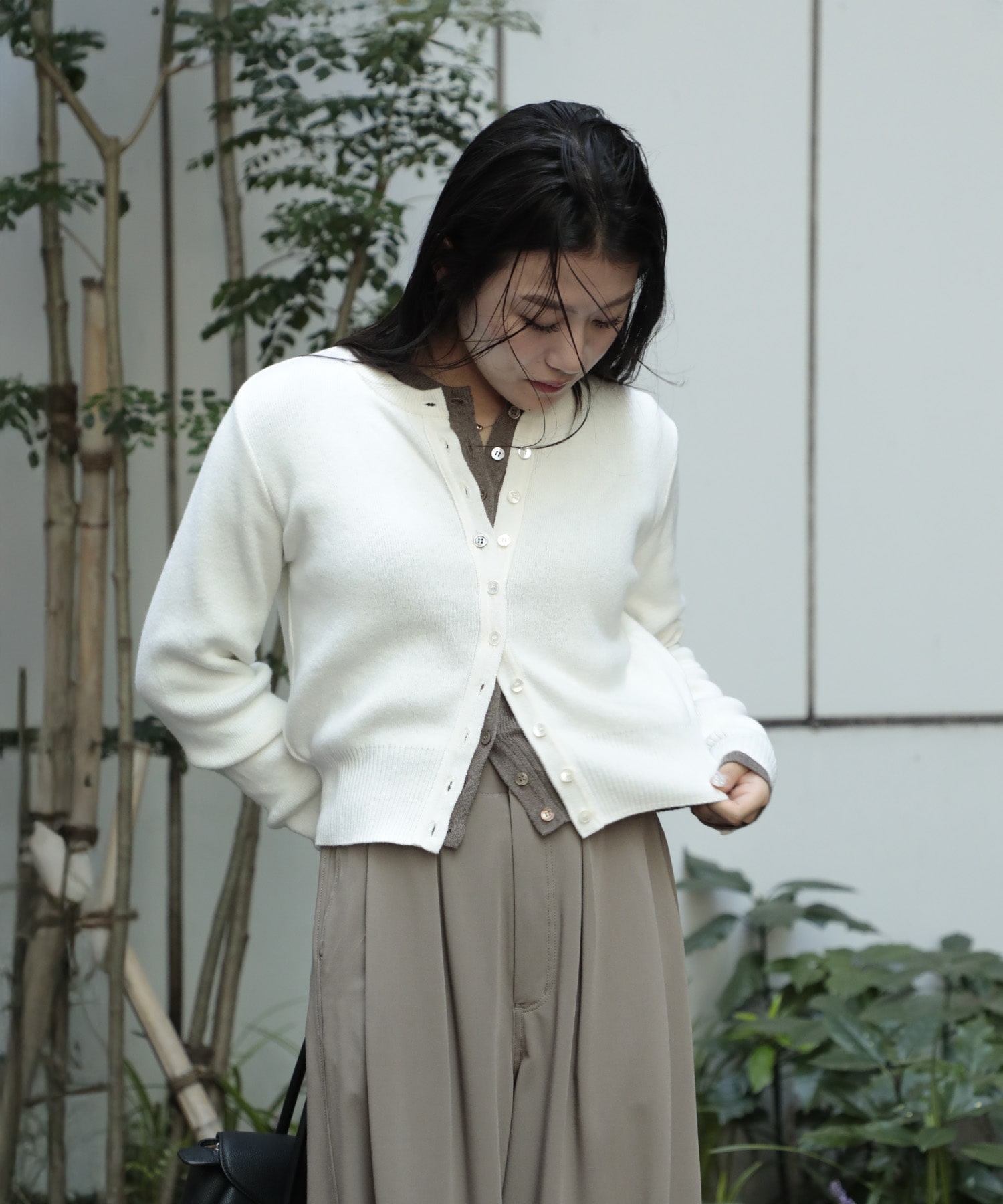 コットンカシミヤカーディガン
