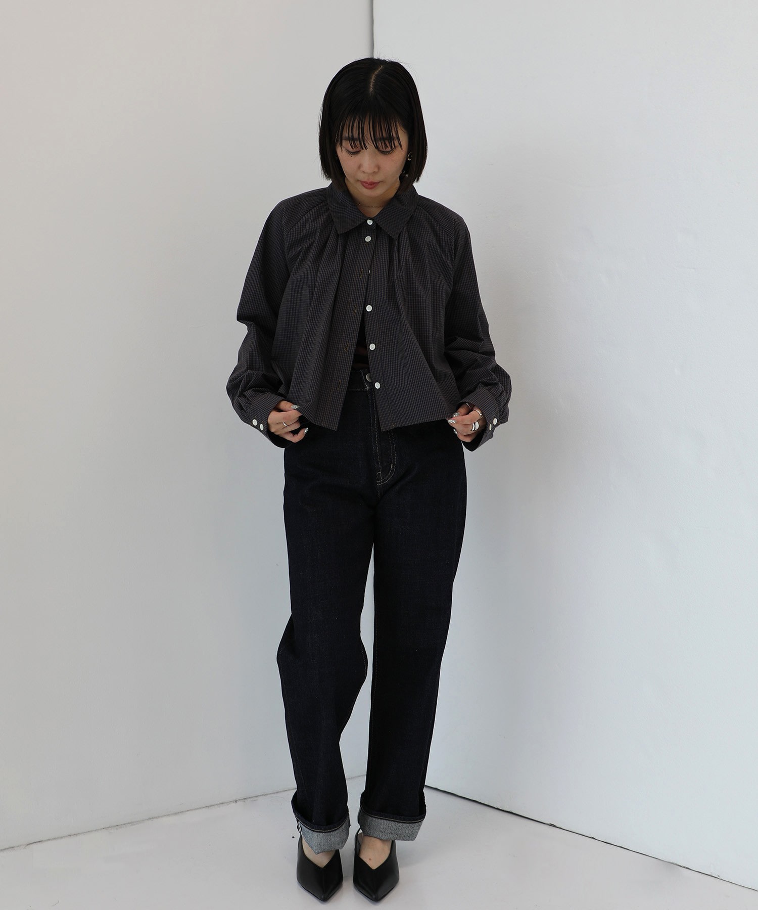 【再入荷】テントラインコットンショートシャツ