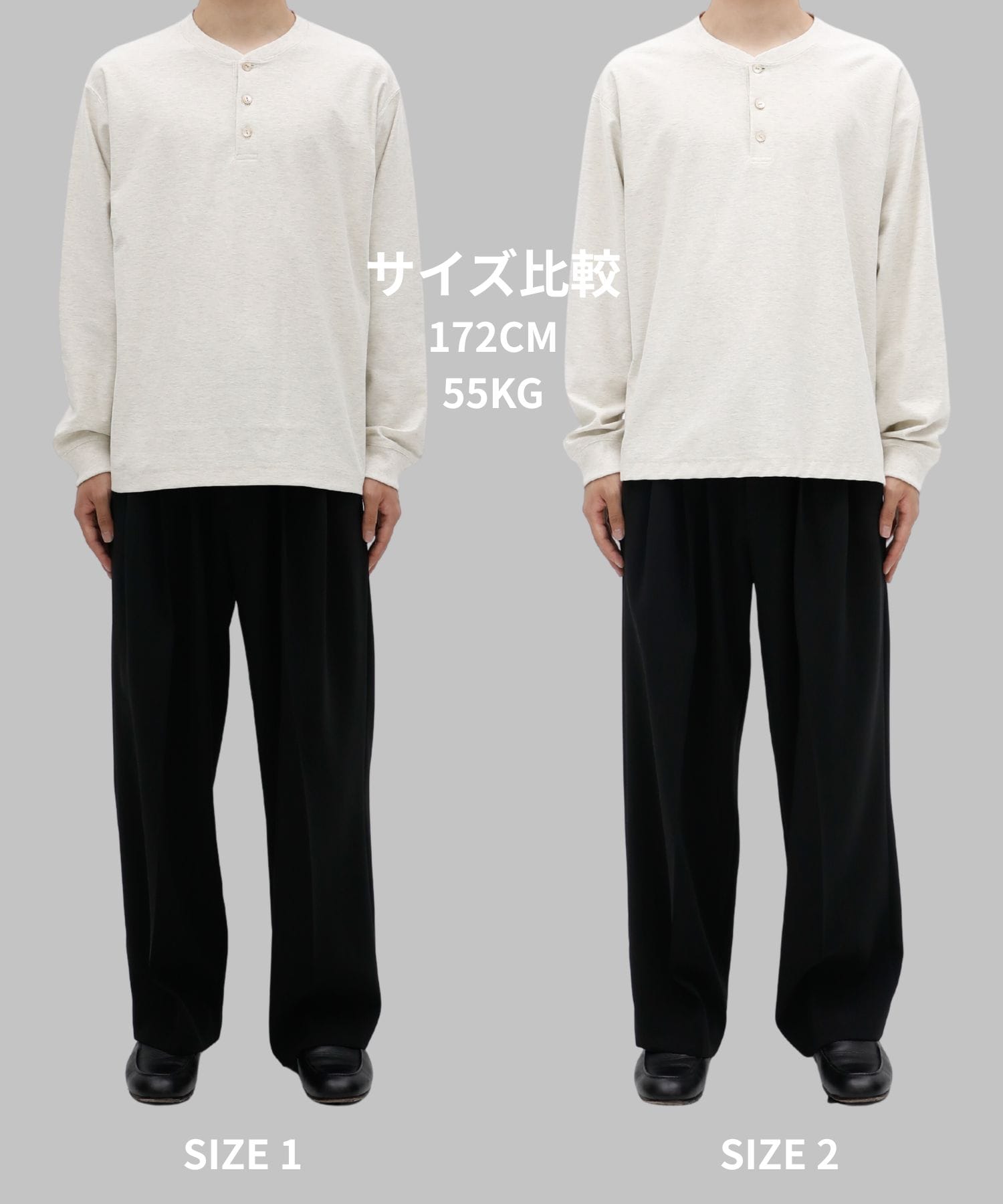 メランジヘンリーネックTEE
