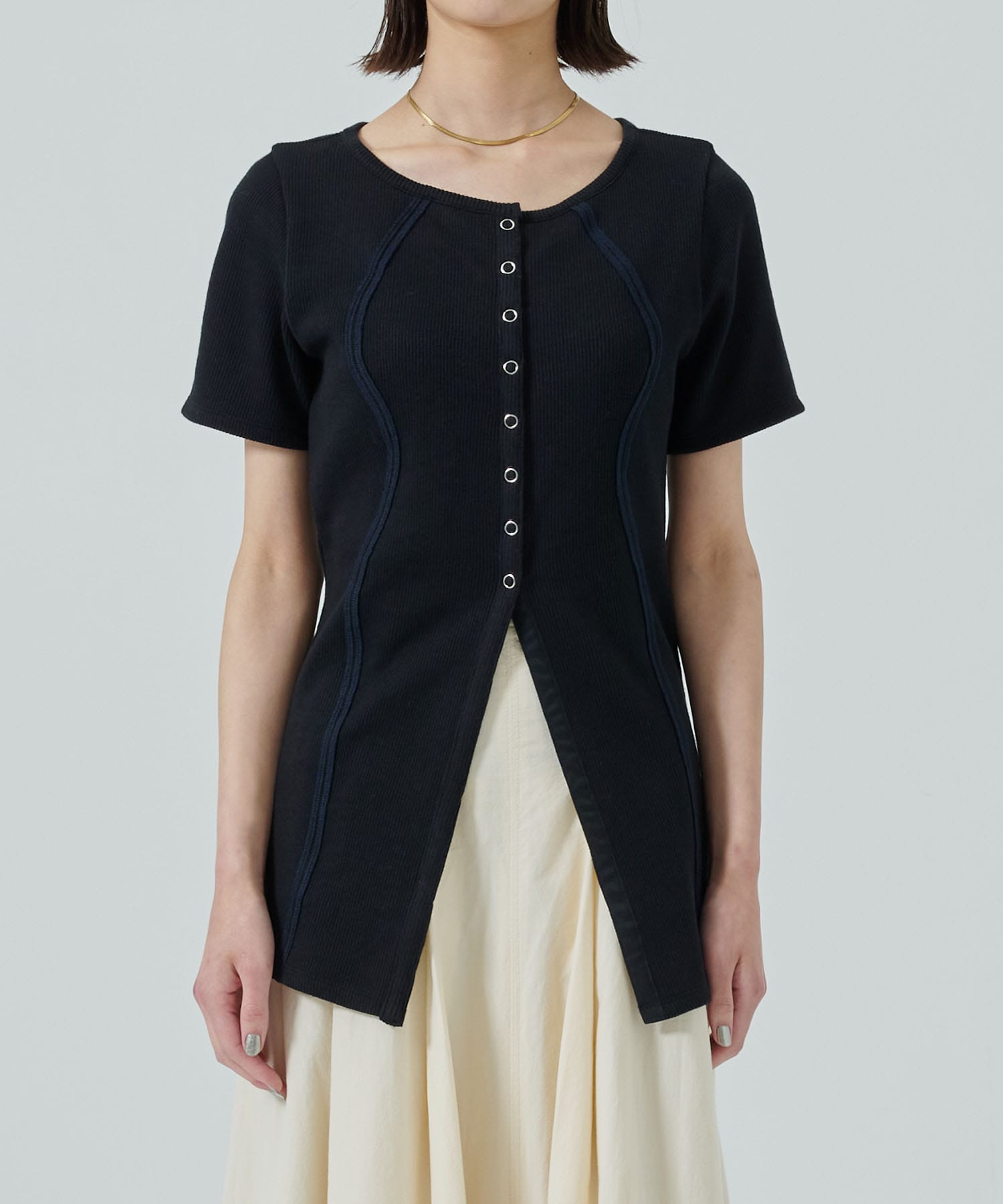 フロントスナップリブTOP