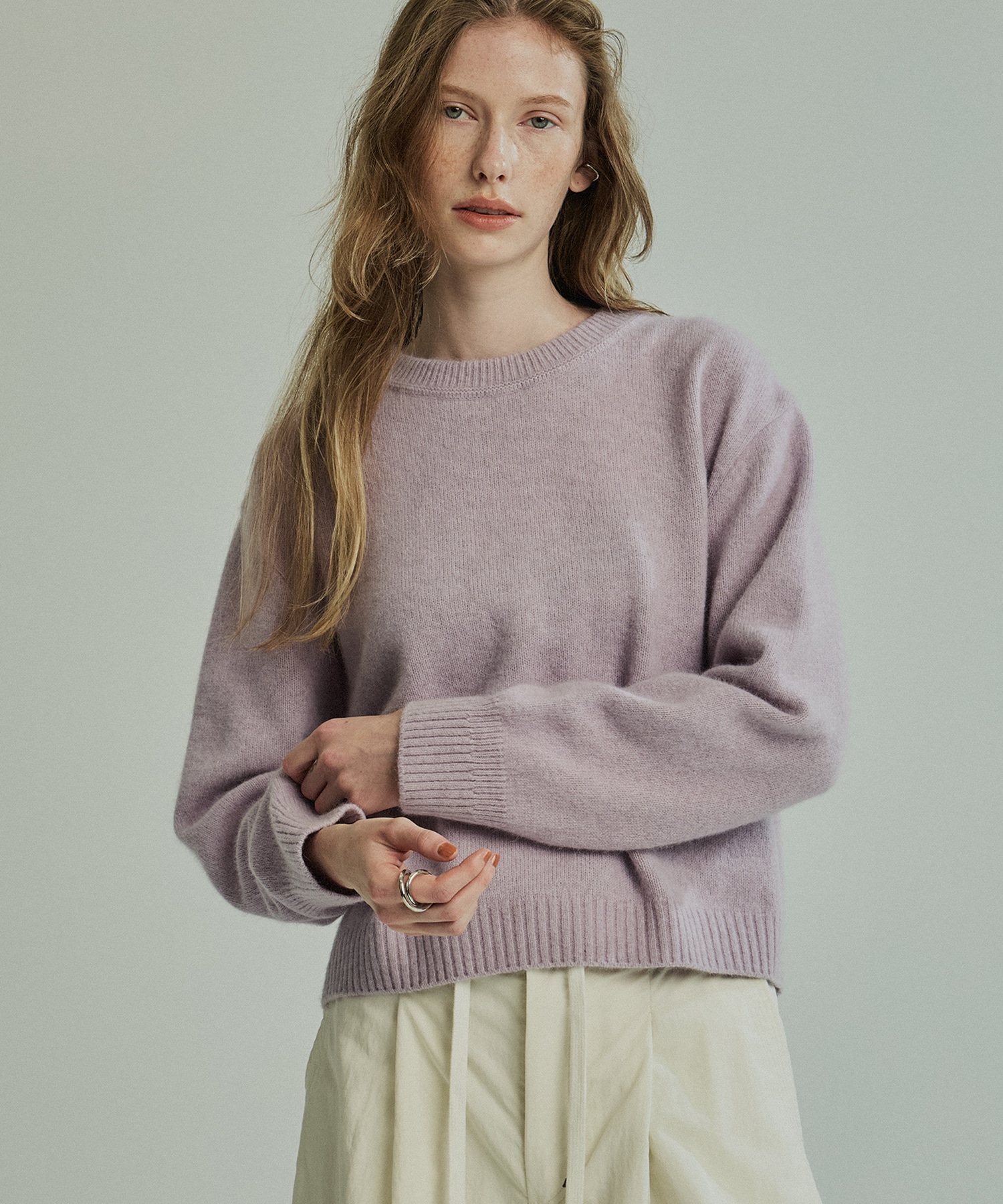 【再入荷】FOXコンフォートクルーネックニット