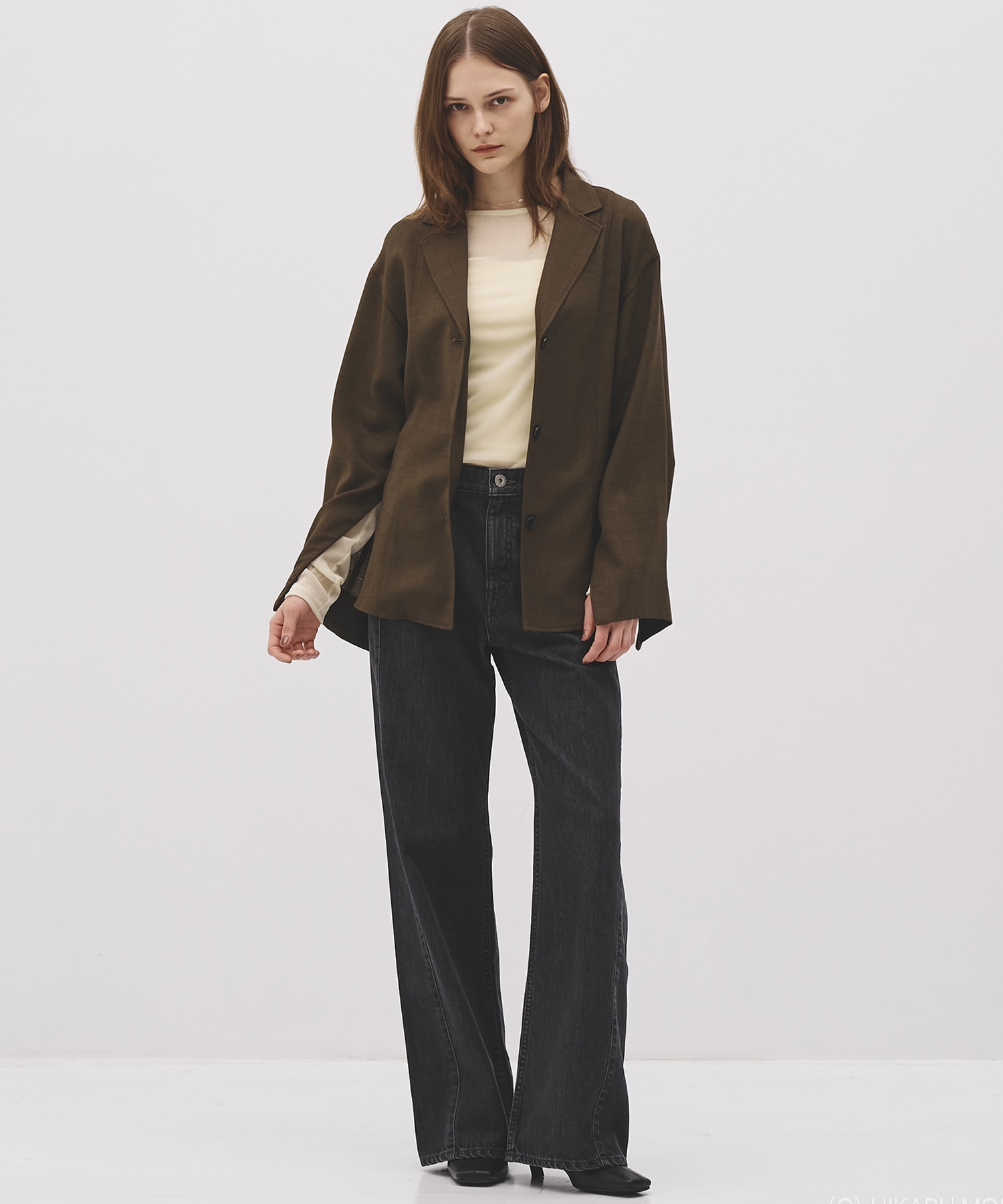 【WEB|一部店舗限定】ウールジョーゼットスリットジャケット