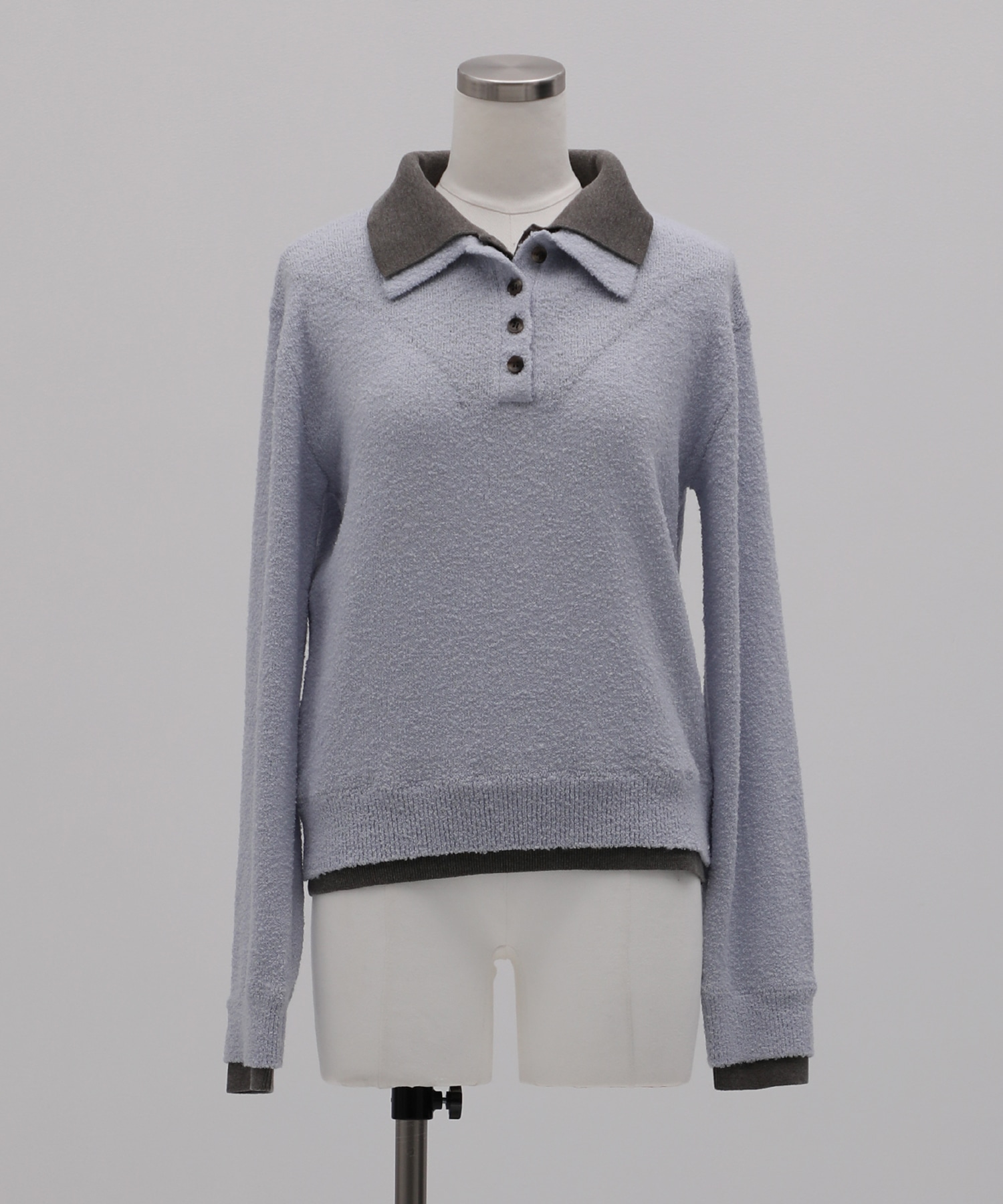 レイヤードライクポロニット