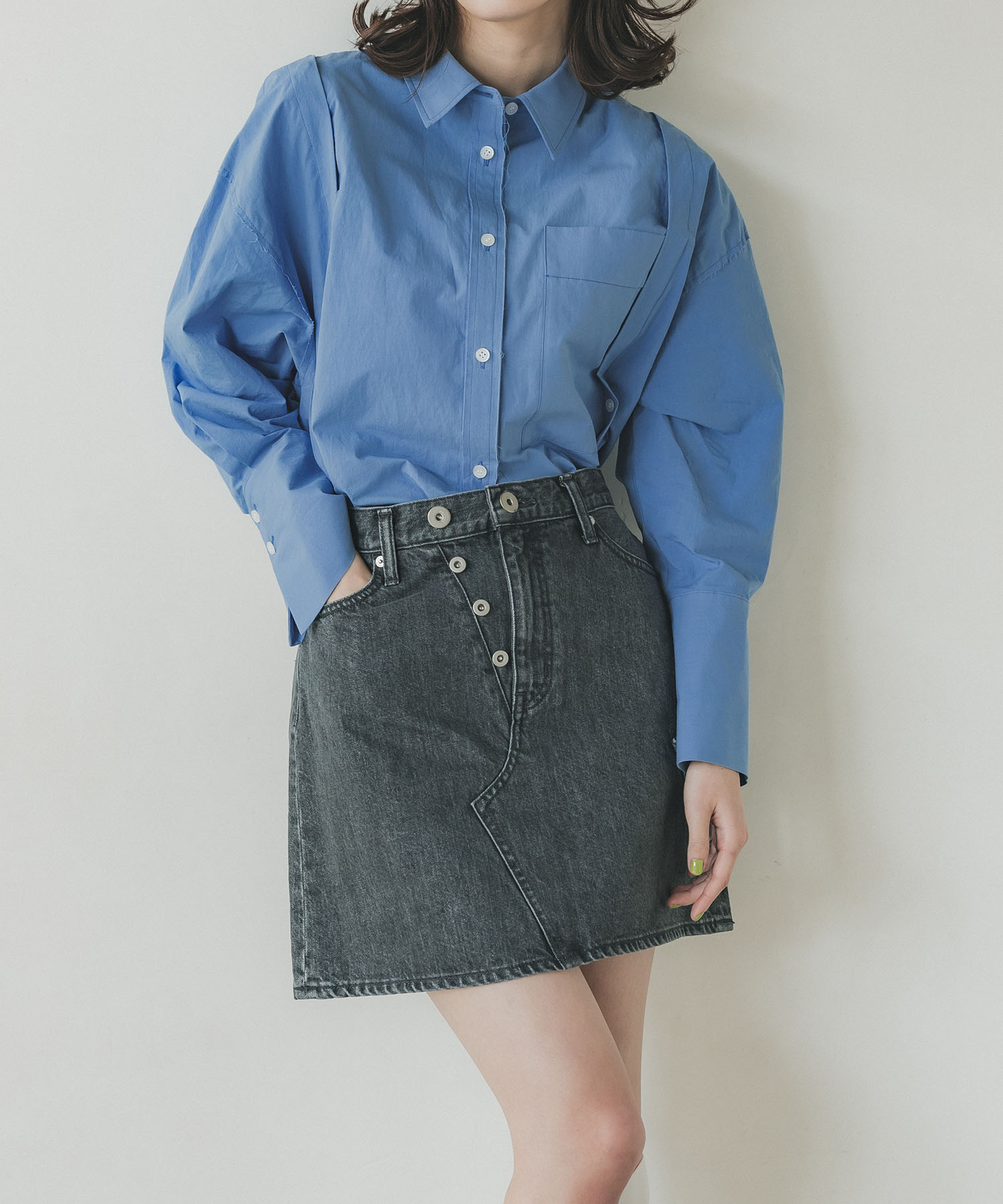 【残り僅か】BLACKDENIM MINISKIRT