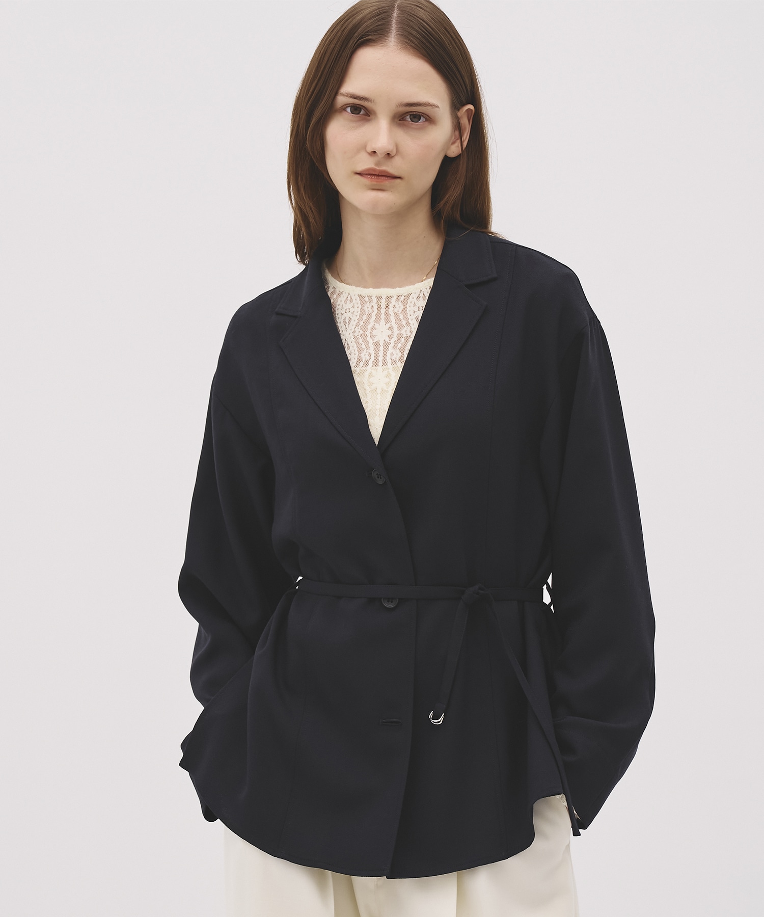 【WEB|一部店舗限定】ウールジョーゼットスリットジャケット