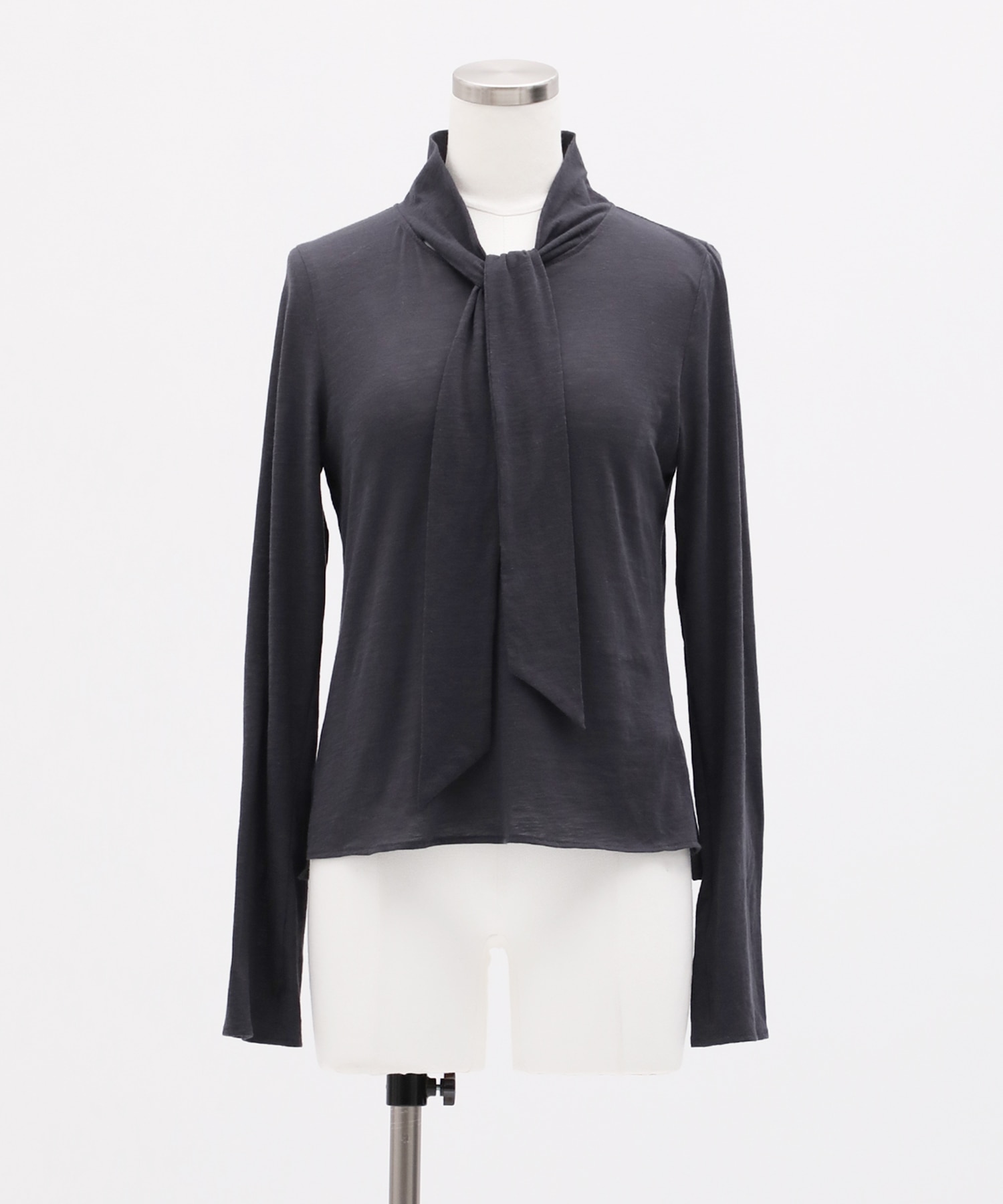 スラブ天竺ボウタイトップス