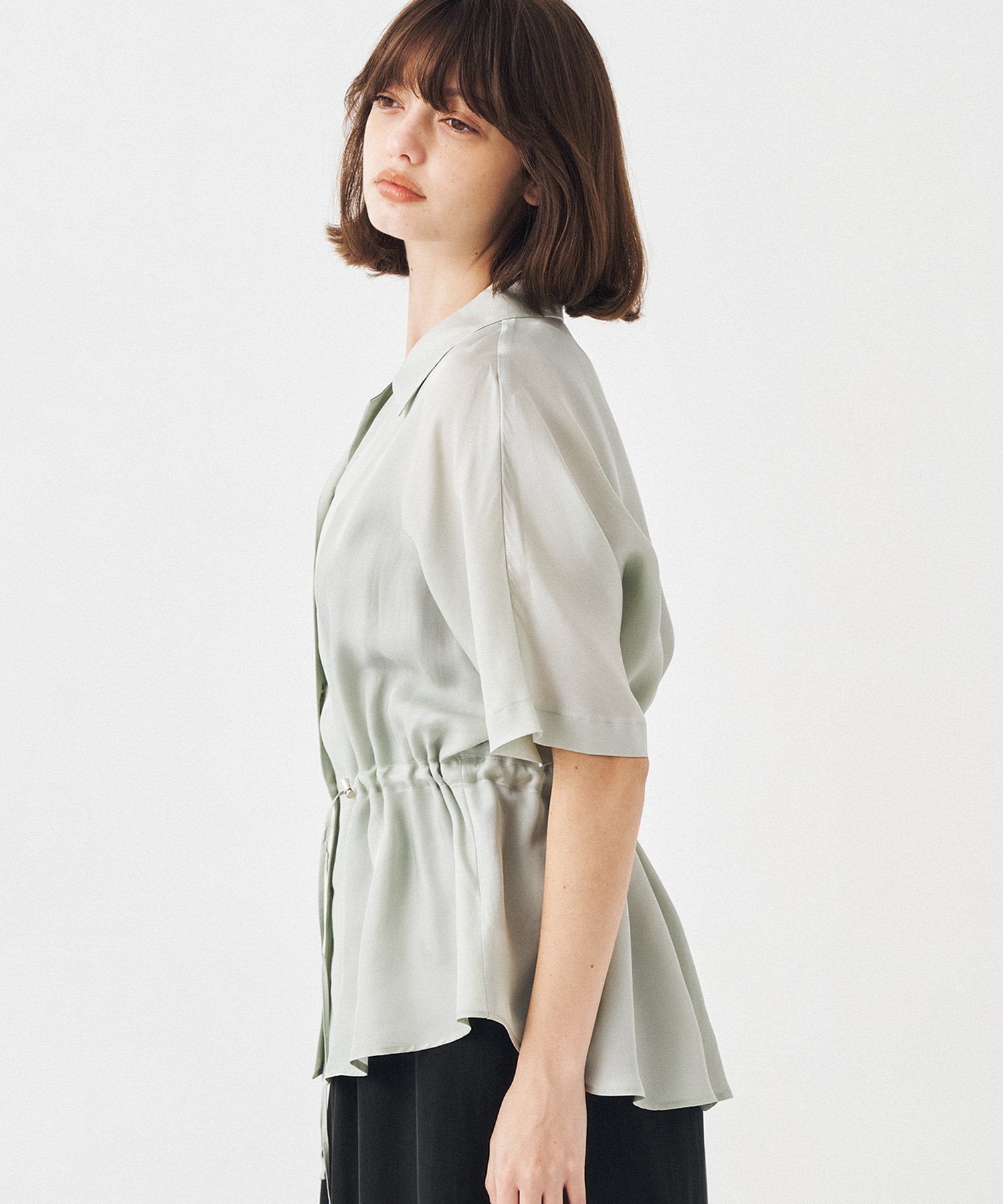 【WEBのみ再入荷|残り1点】ピーチキュプラドロストシャツ