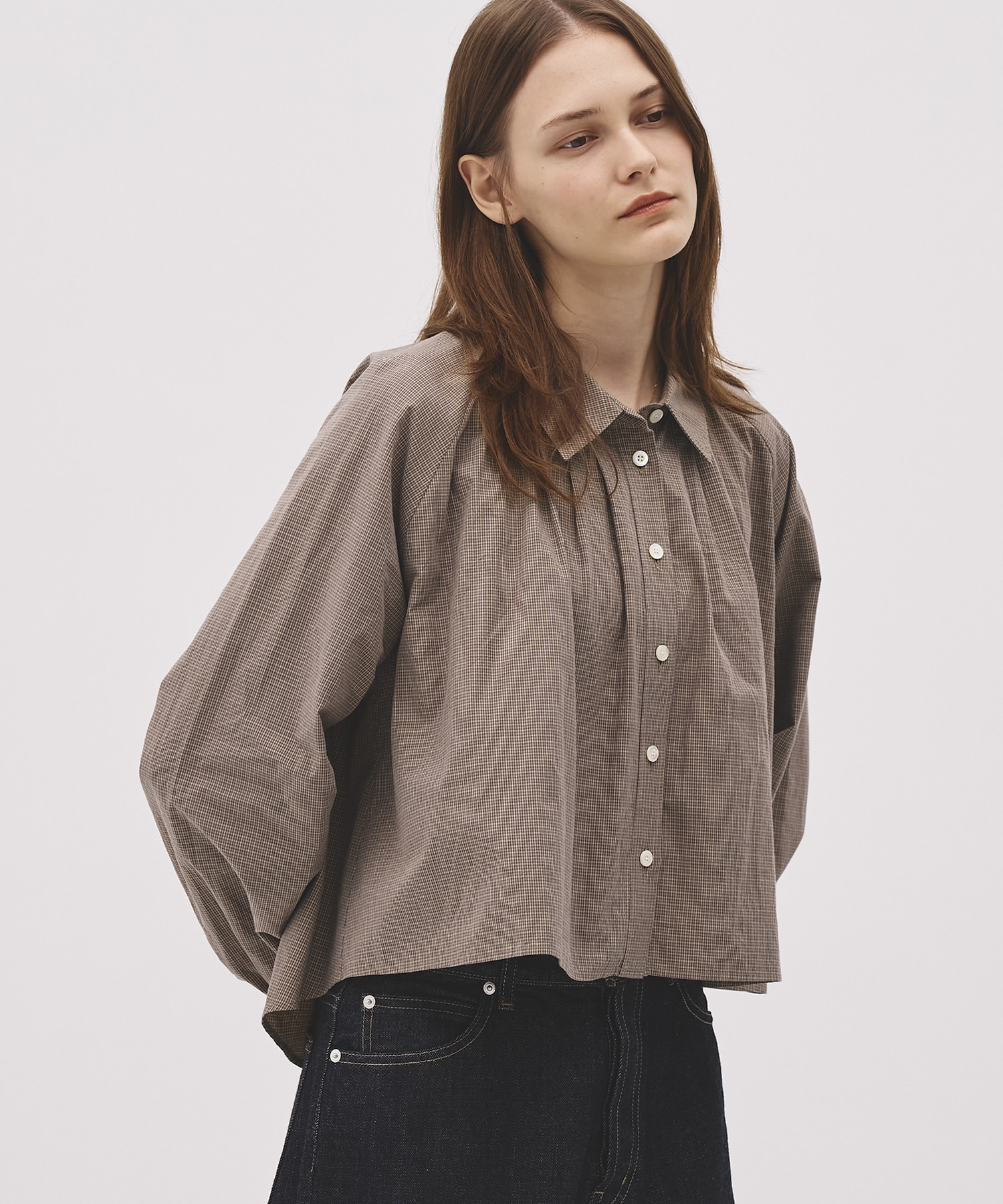 【再入荷】テントラインコットンショートシャツ