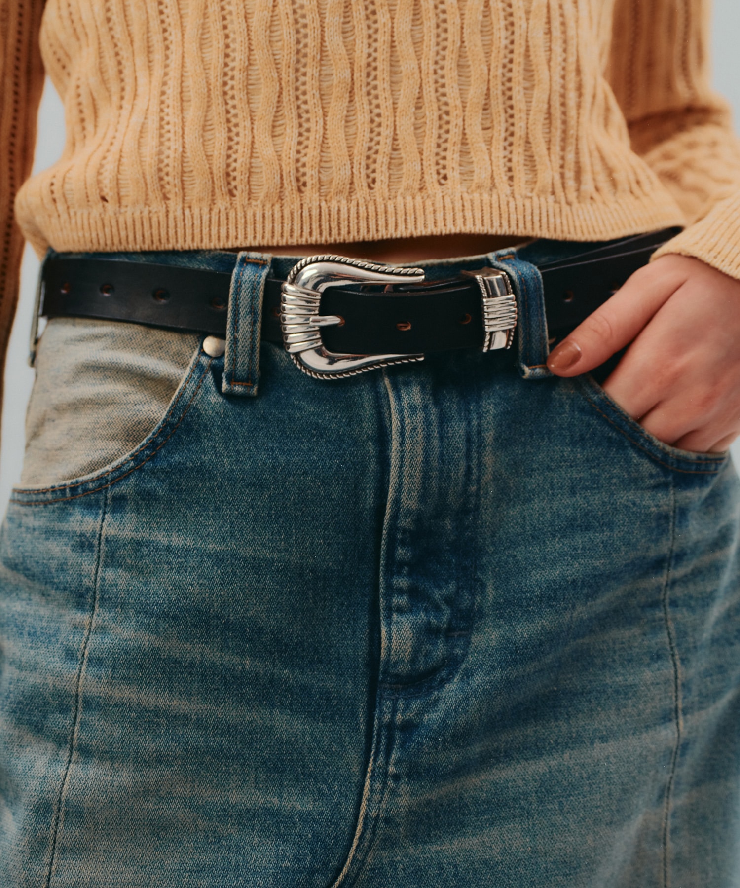SWITCHNARROW JEANSKIRT