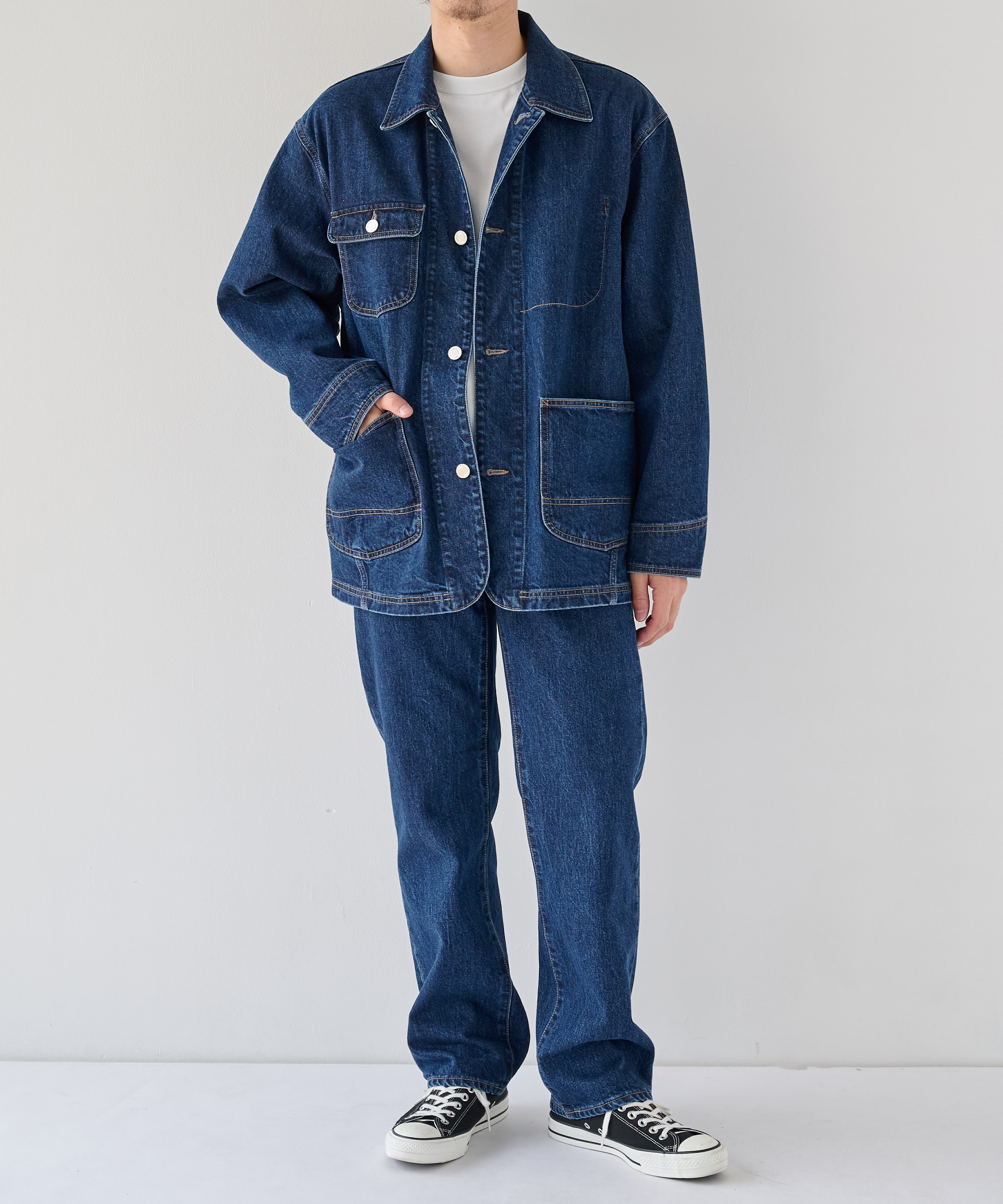 PUBLIC DENIM COVERALL