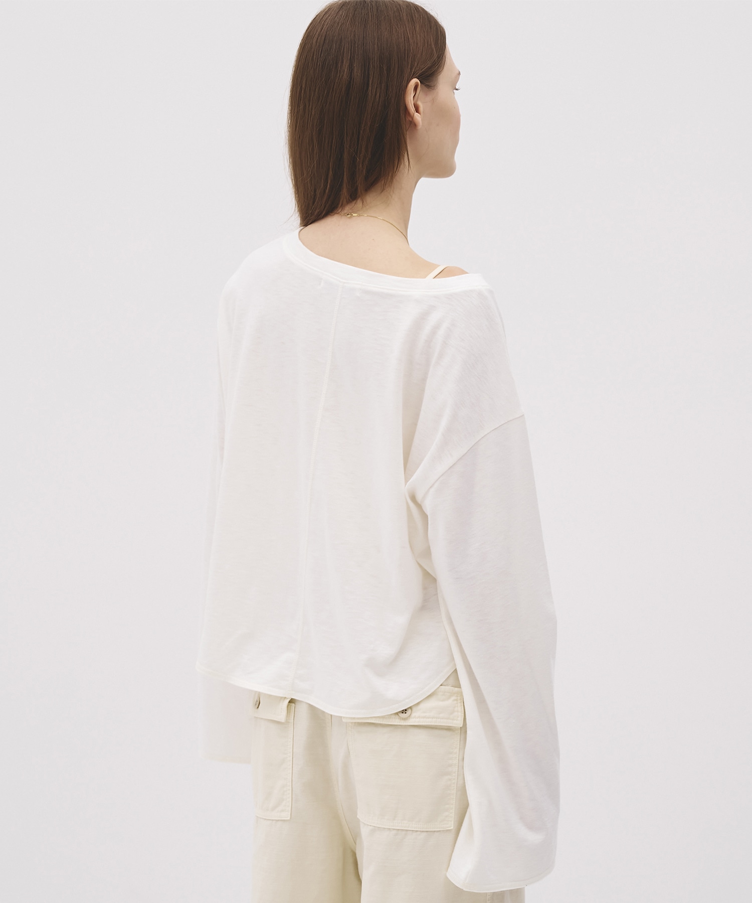 【残り僅か】ルーズネックロンTEE