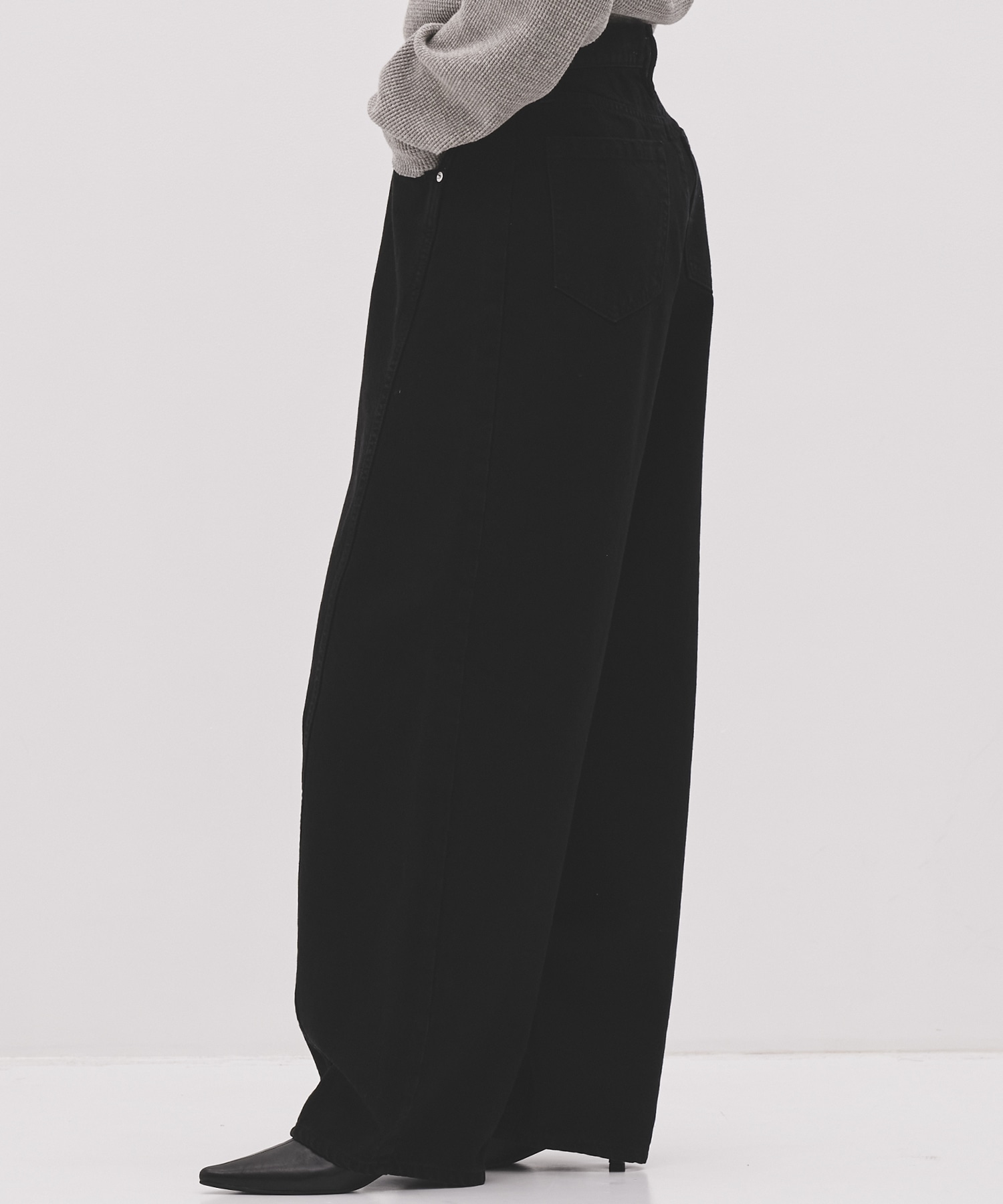 PUBLIC DENIM BLK CURVE