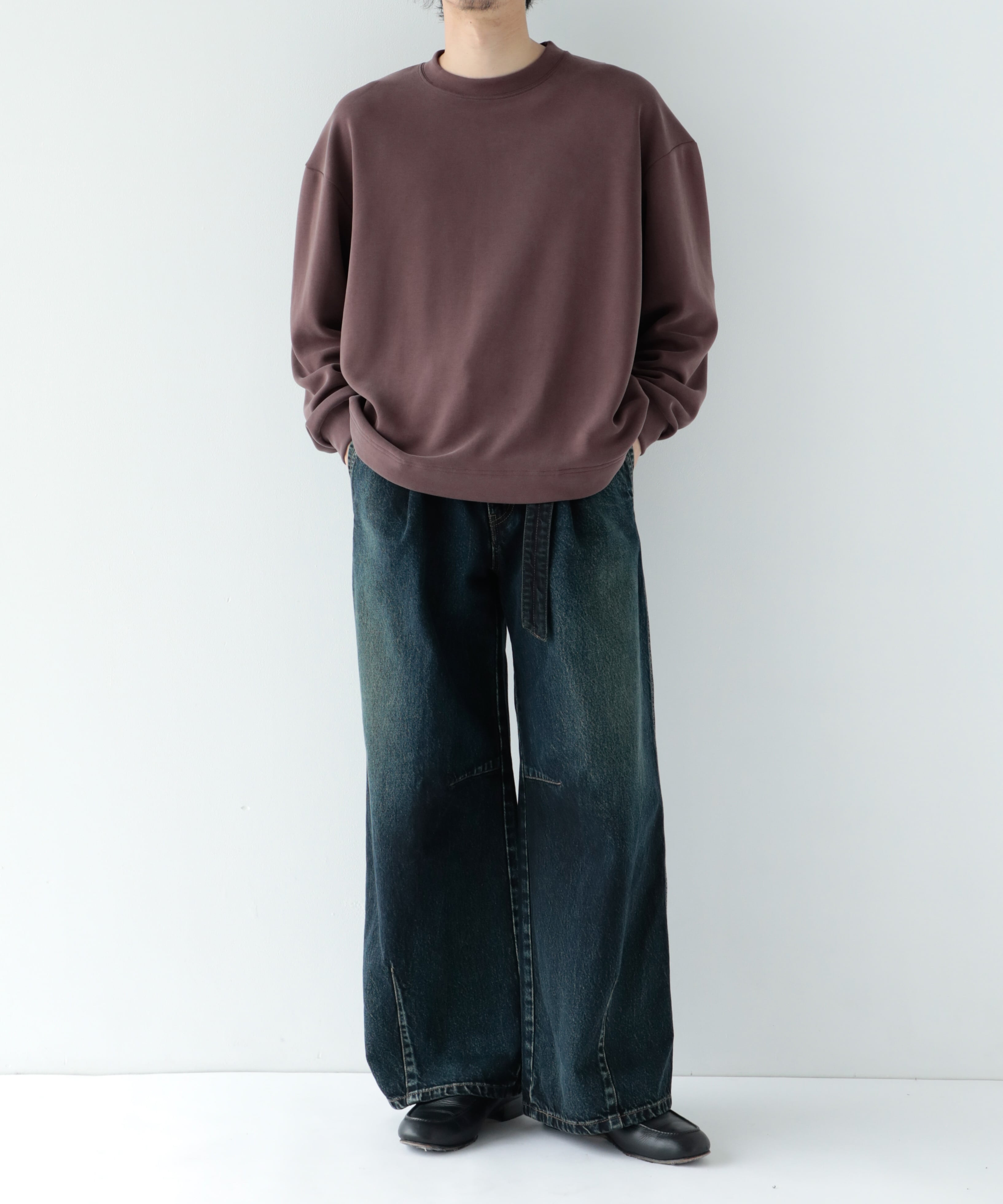 SHIOTA BeltedWidePants