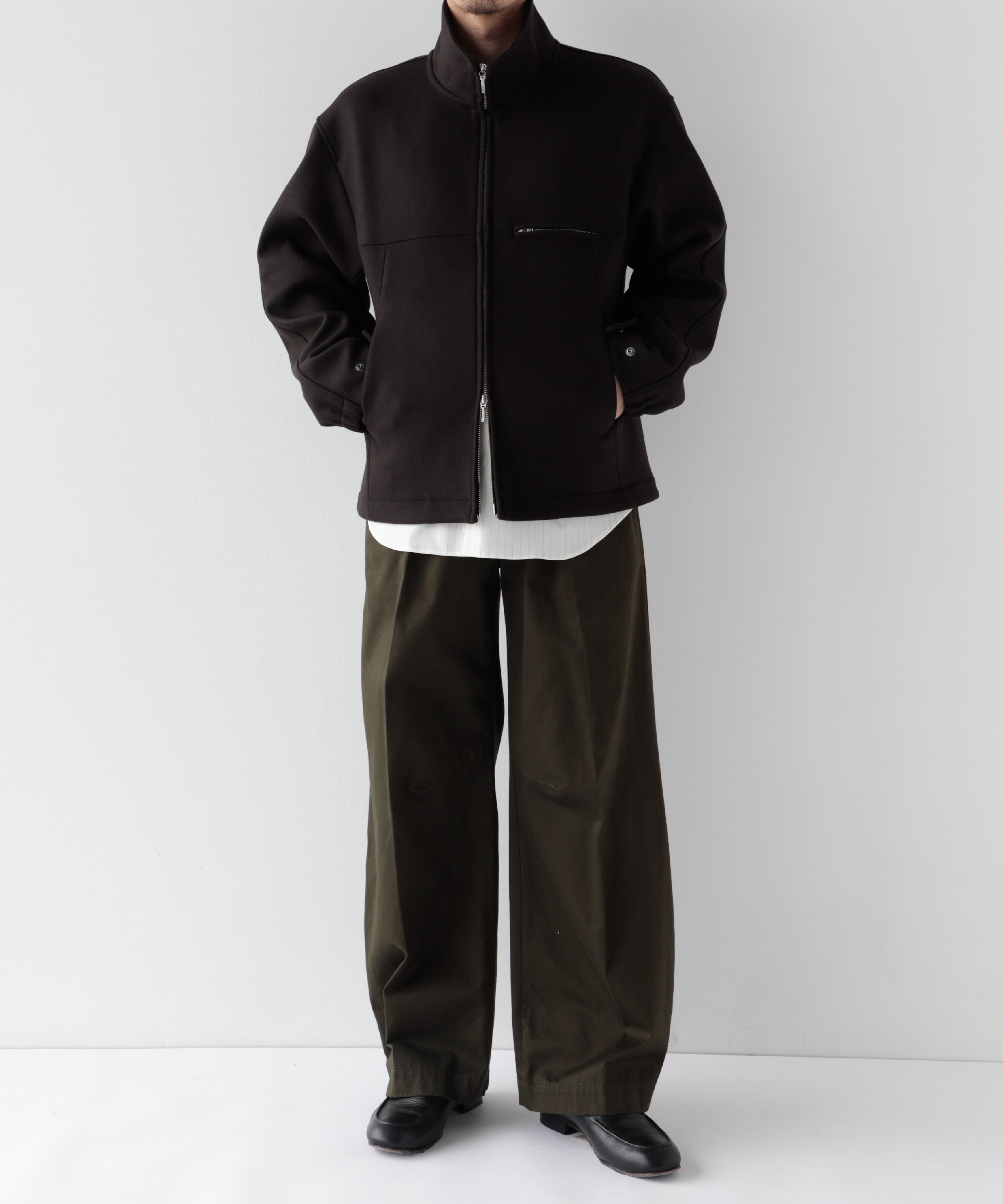 S140メルトンスタンドジップBL
