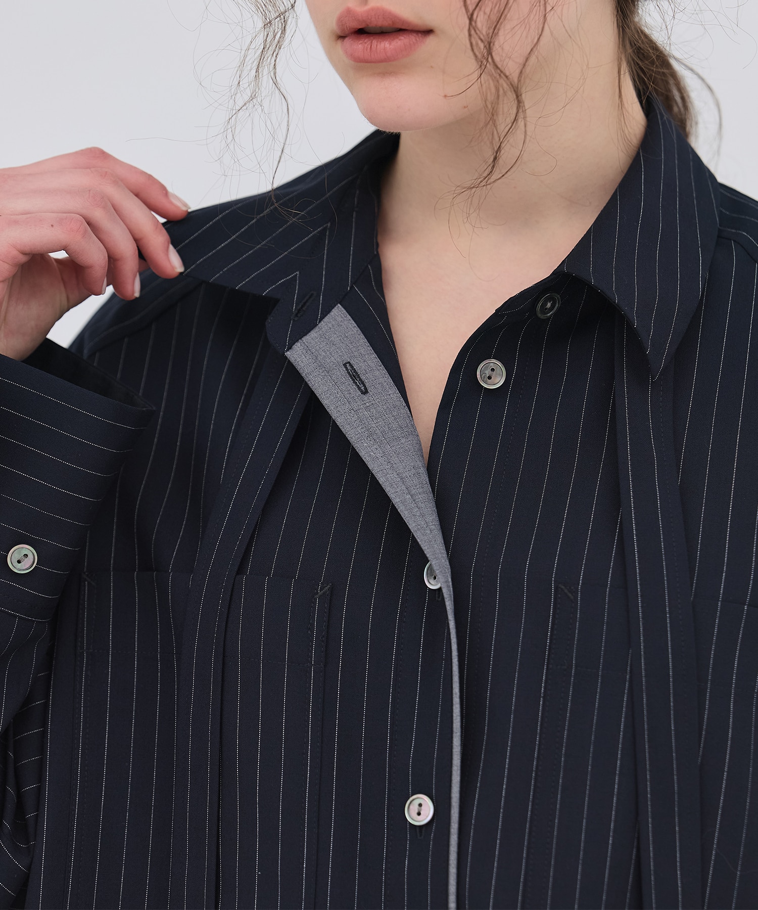 【再入荷|残り2点】ワイドカフスボウタイシャツ