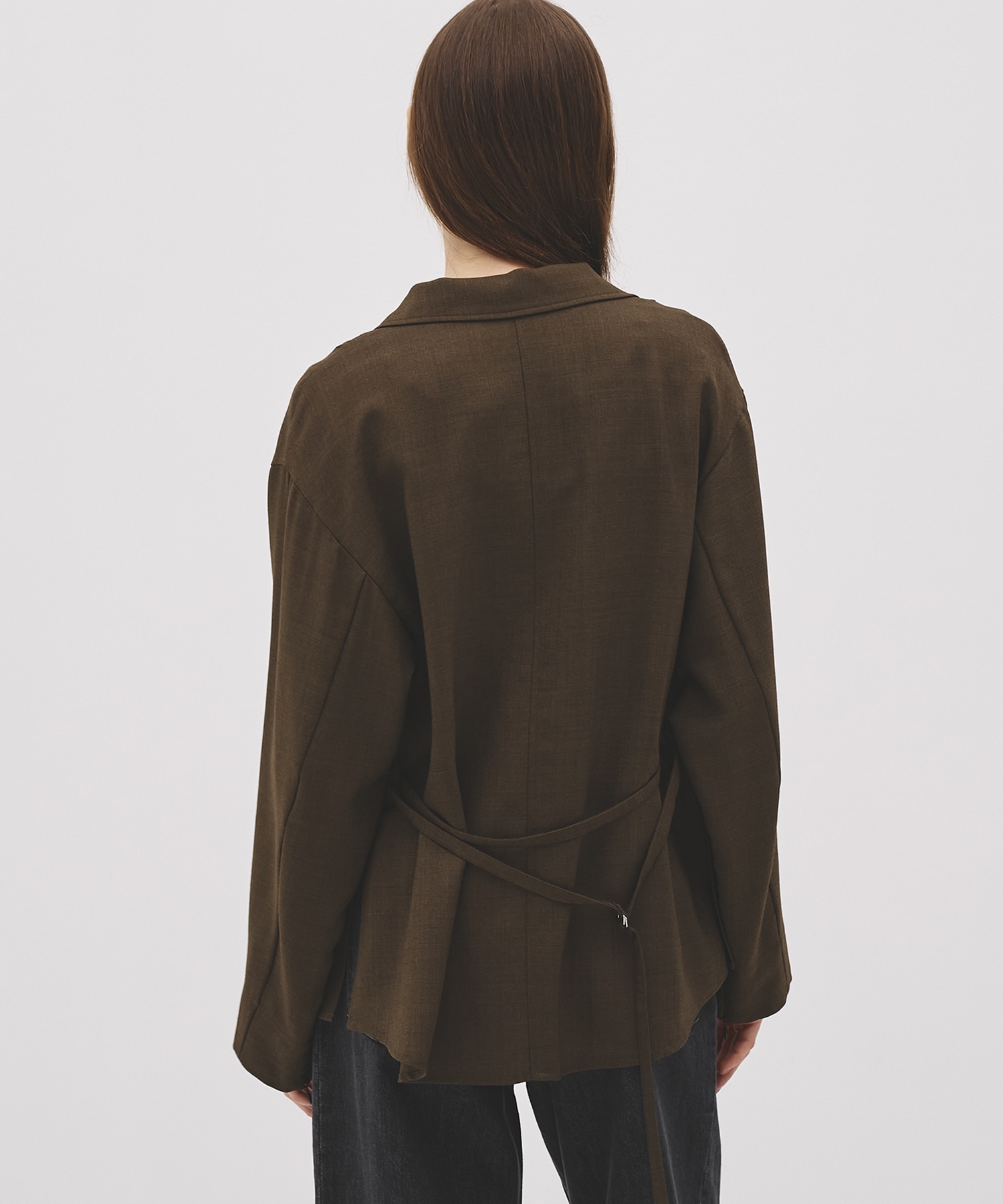 【WEB|一部店舗限定】ウールジョーゼットスリットジャケット