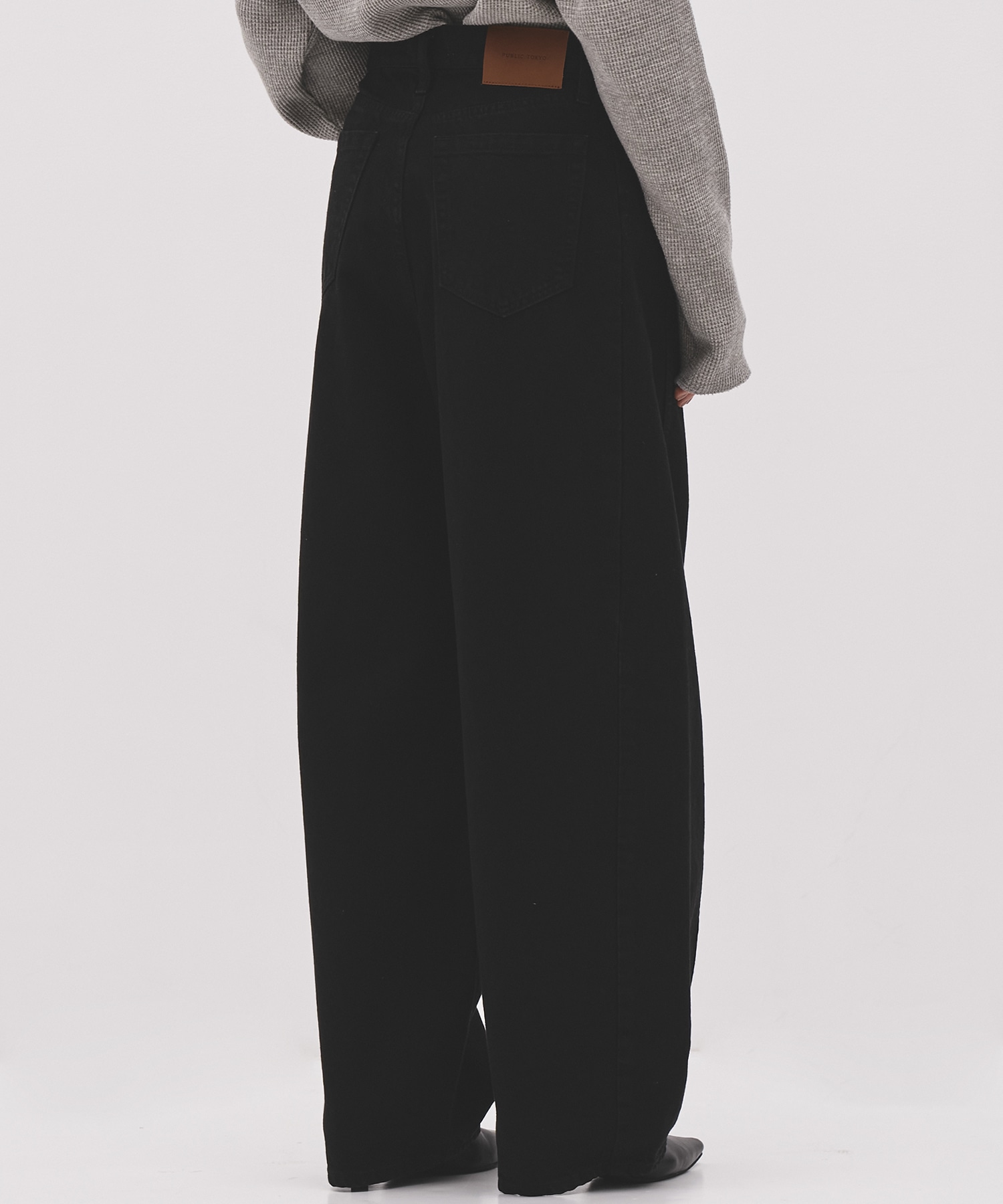 PUBLIC DENIM BLK CURVE