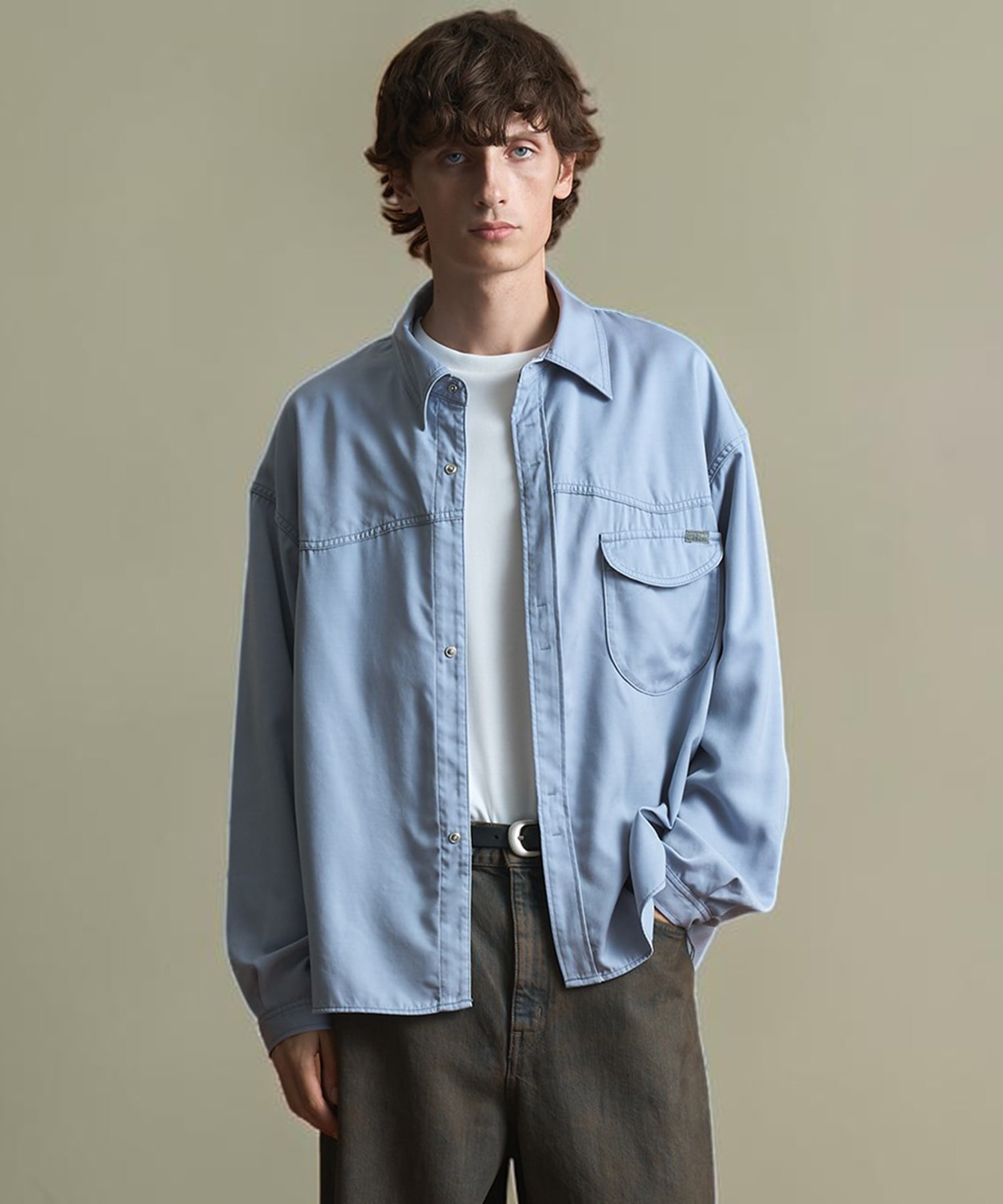 SHIOTA BASIC ウエスタンキュプラシャツ