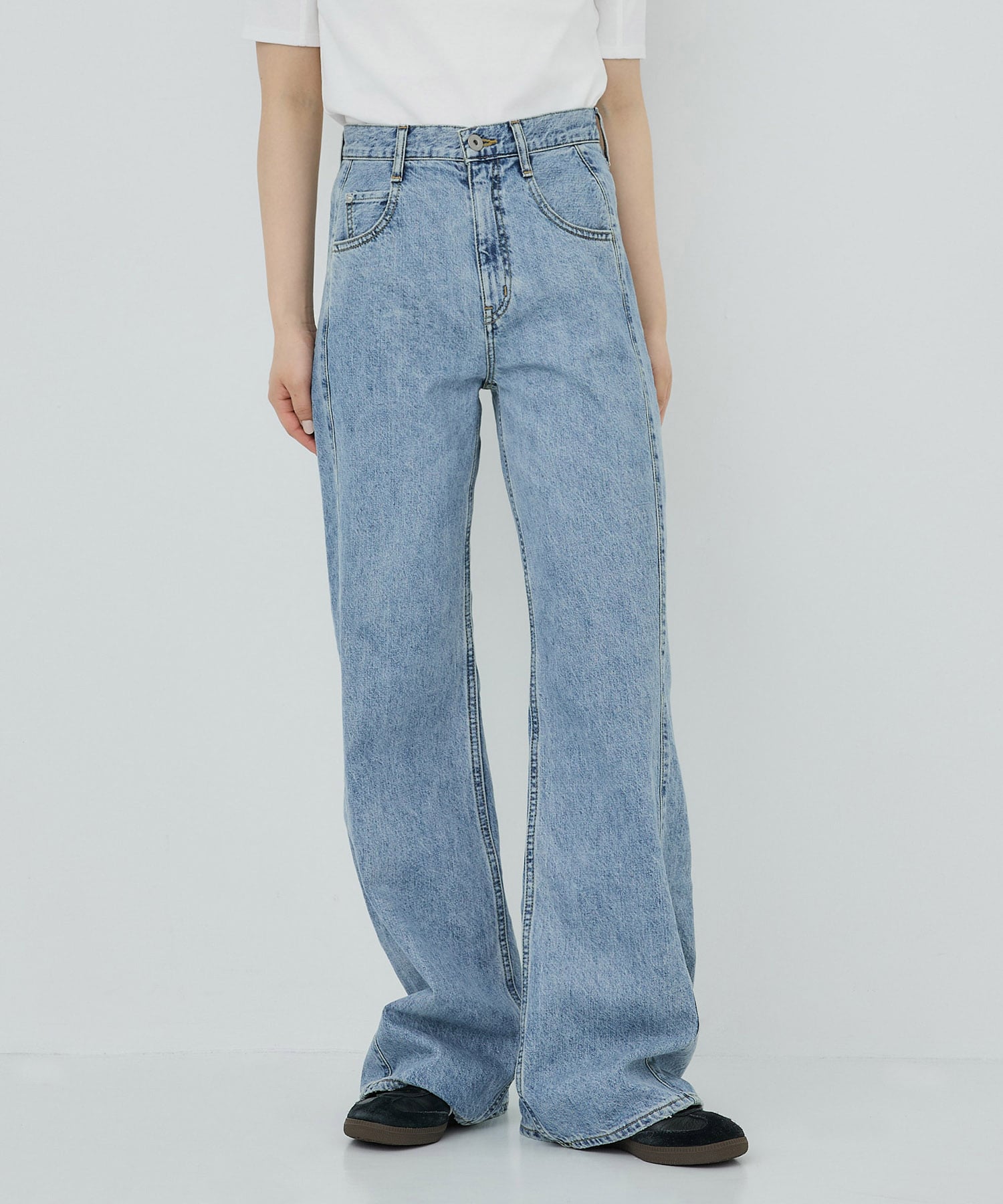 〈残りわずか〉PUBLIC DENIM BLUE RELAX ロング