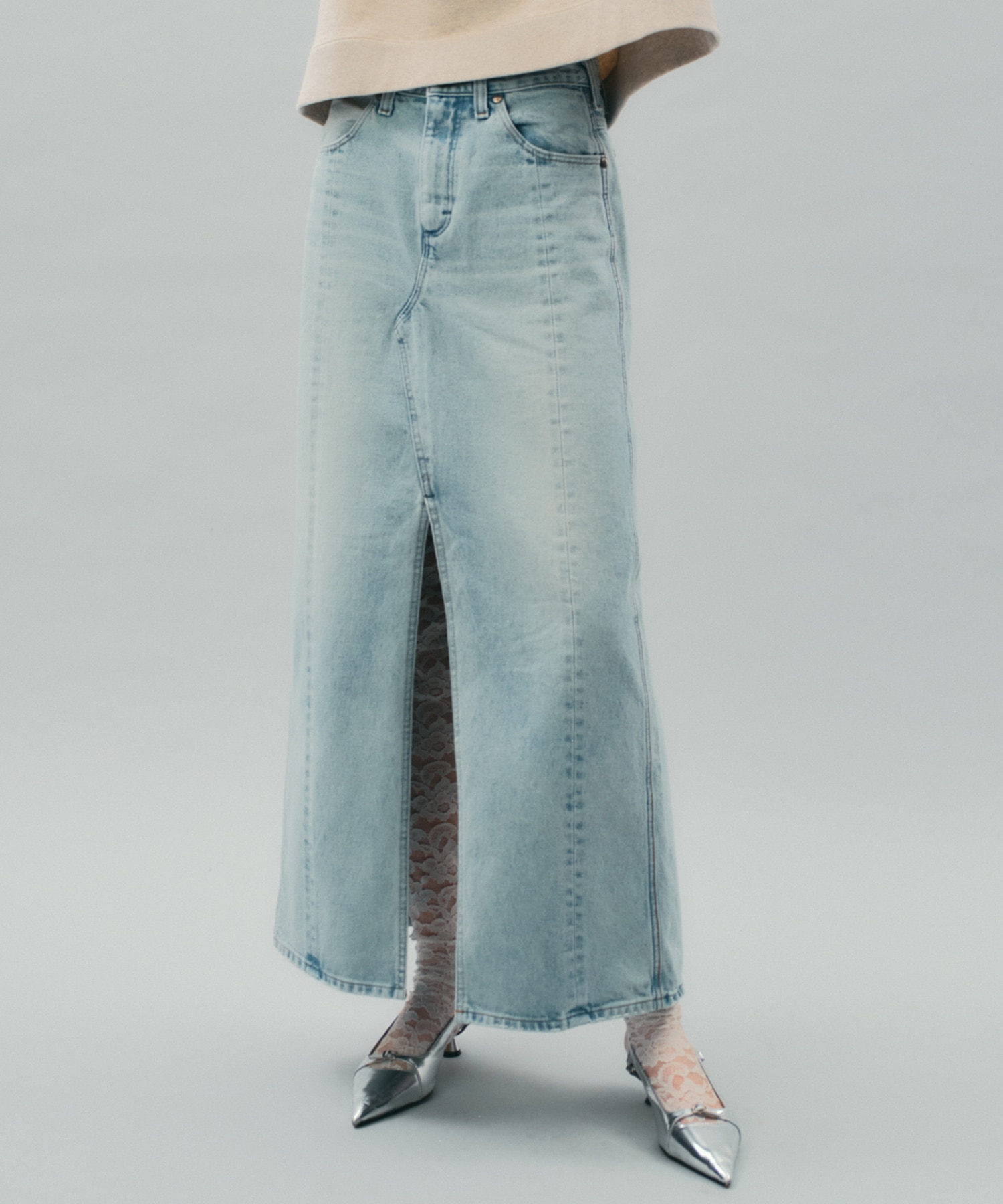 SWITCHNARROW JEANSKIRT