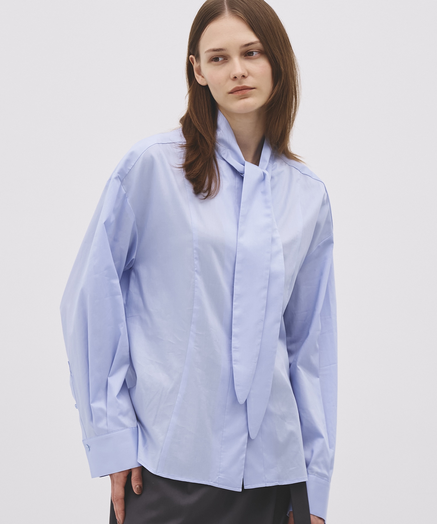 -Luxe- ツイルボウタイシャツ